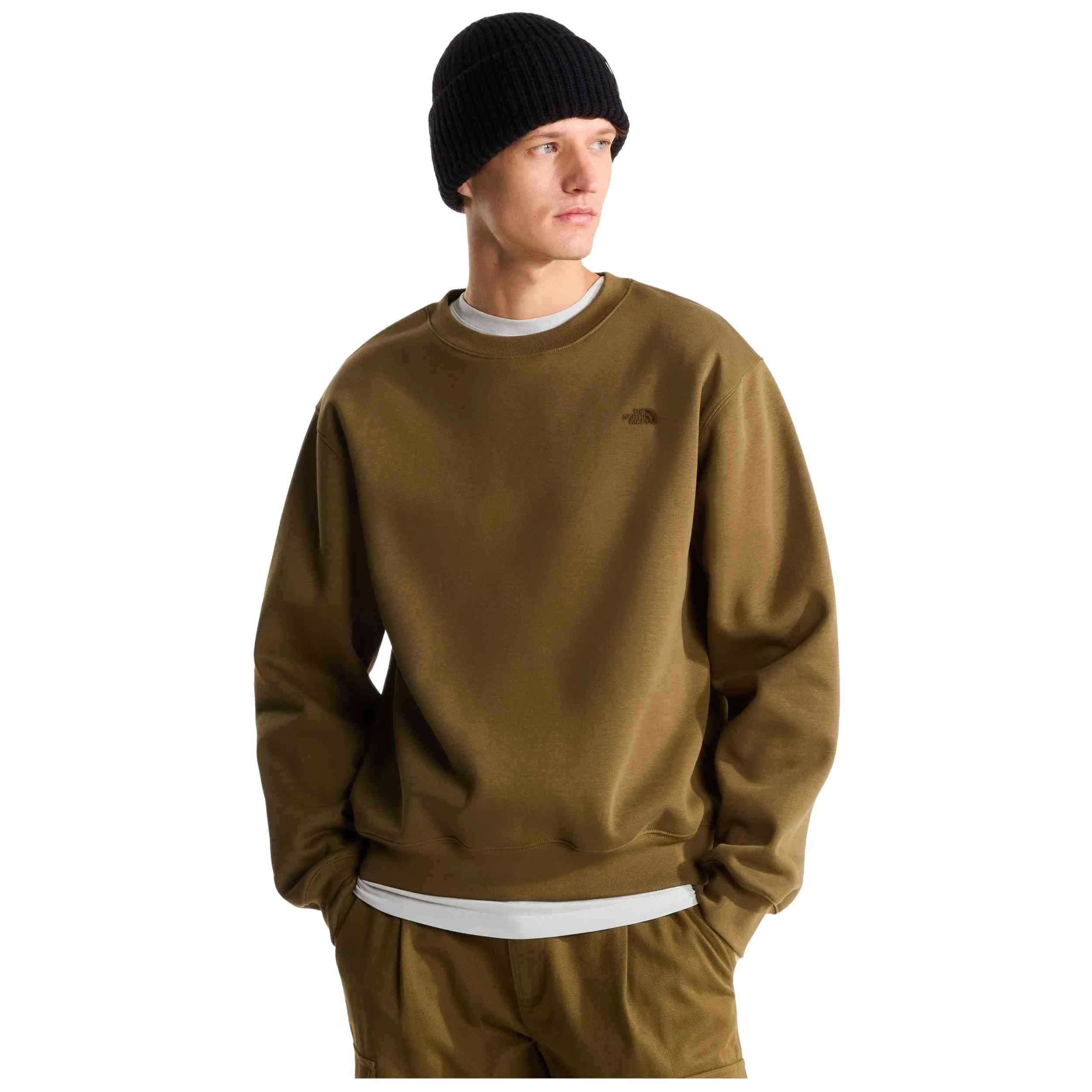 Sudadera The North Face modelo M Tnf Essential Simple Dome Relaxed Crew en color Marrón