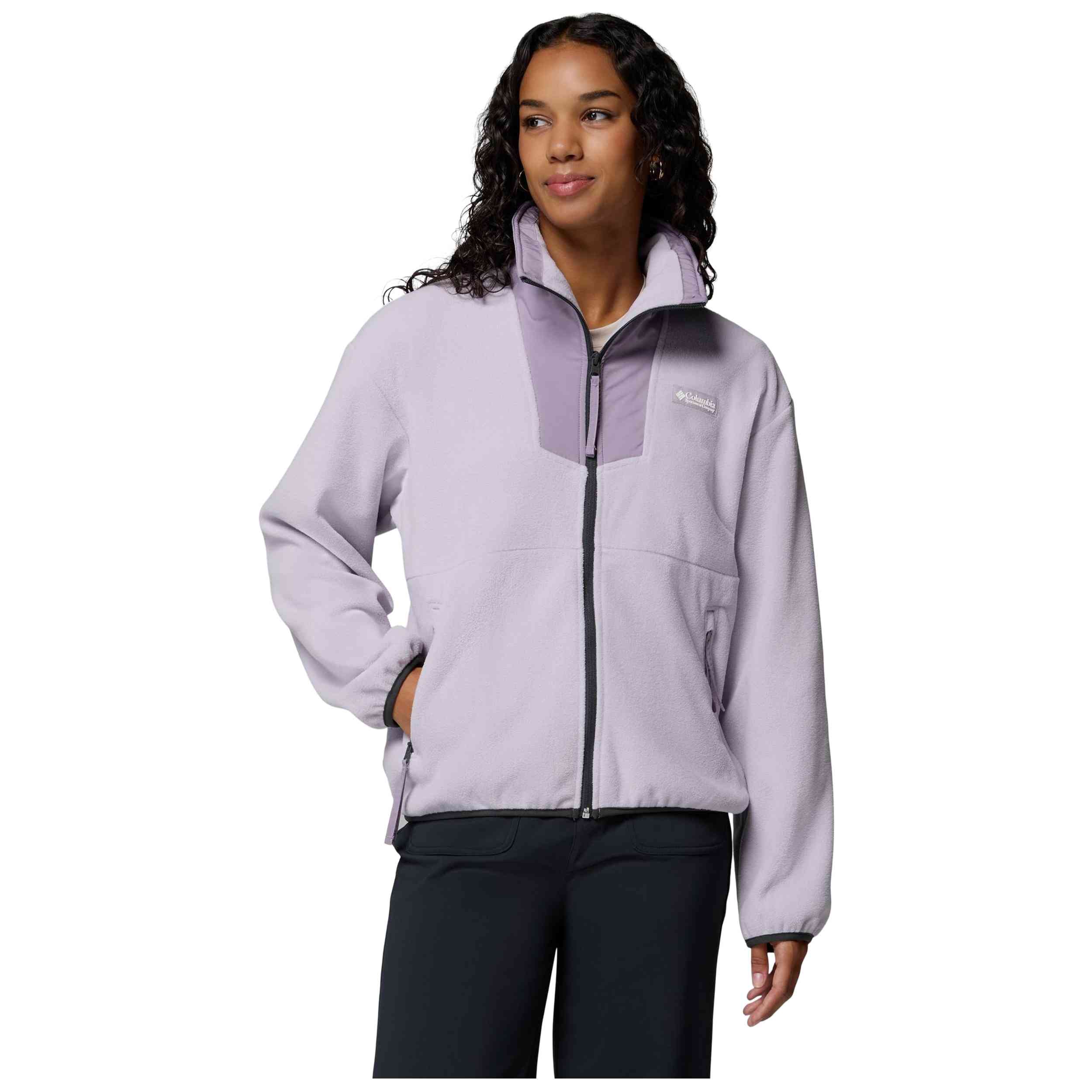 Chaqueta Columbia modelo Forro polar Columbia Sequoia Grove Full Zip Fleece violeta claro mujer para Mujer en color Morado