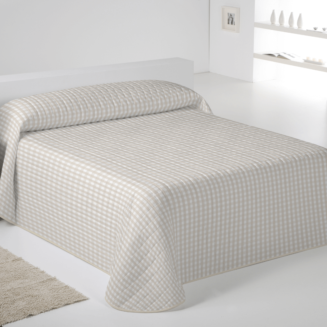 ICEHOME - Colcha Bouti Estampada - Microfibra Extra Suave de Alta Calidad - 15 Modelos Diferentes - Acolchado a Rombos - Cama 90-105/135/150/180 - Relleno Ligero 70 gramos - Fabricado en España