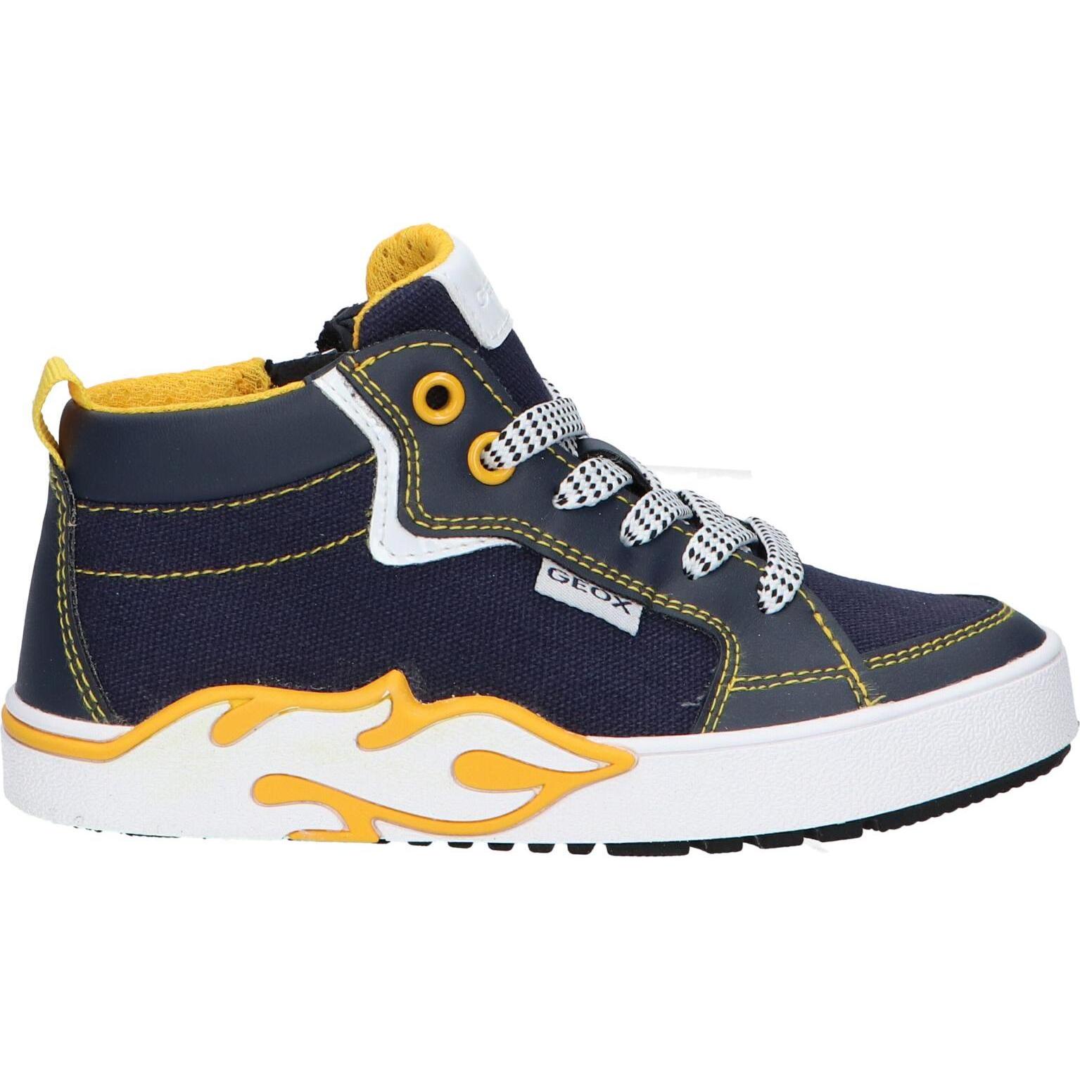 Geox children's sports shoes j35hlf 01054 j alphabeet c0657 navy-yellow
