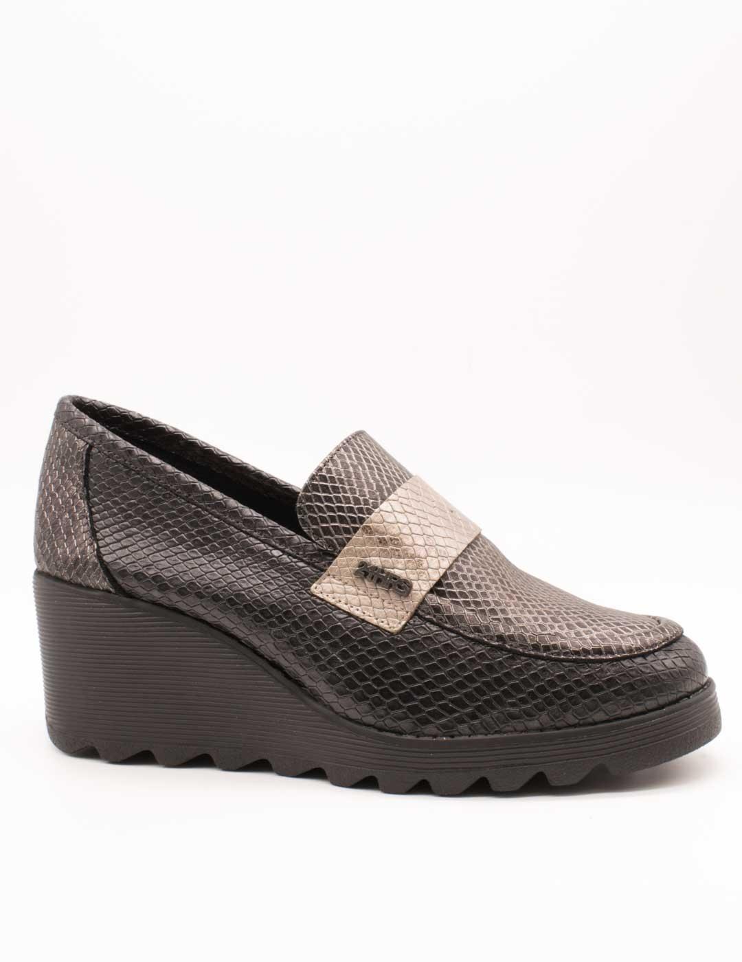 24HRS Zapato 26957 Combi Negro de Mujer
