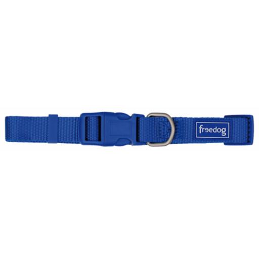 Freedog Collar Basic de Nylon Rojo Azul (Perros , Collares, correas y arneses , Collares) - 38-66cm x 25mm386625