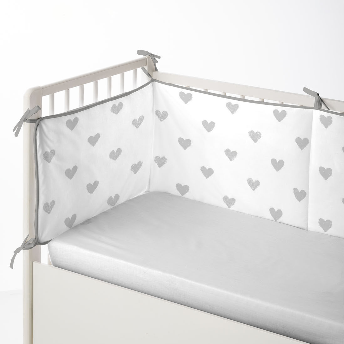 COOL KIDS - Protector de Cuna - 100% Algodón Extrasuave - 9 Modelos - 60x60x60+40 cm - Fabricado en España