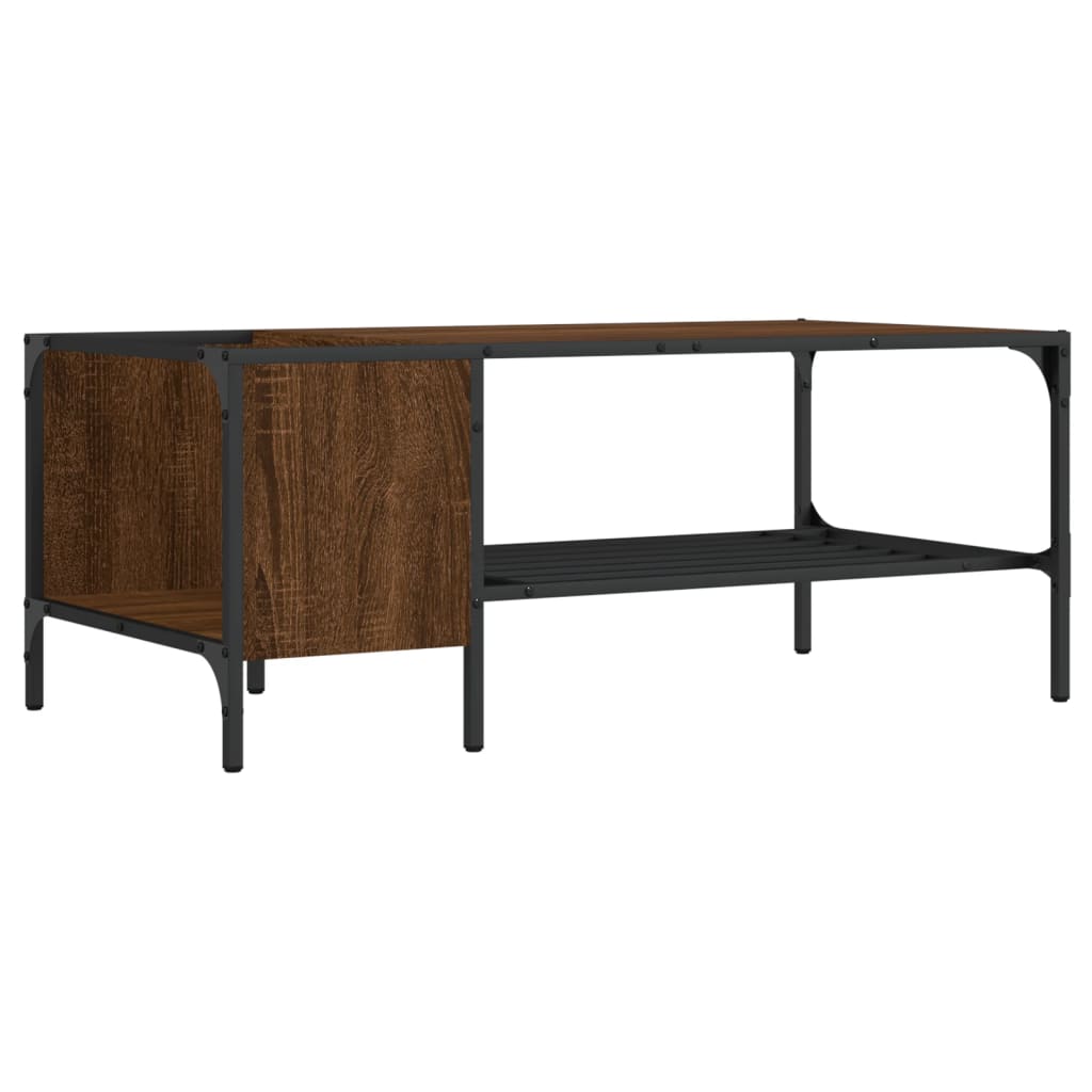 Vidaxl Mesa Centro Estante Madera Ingeniería 100x51x40cm Negro