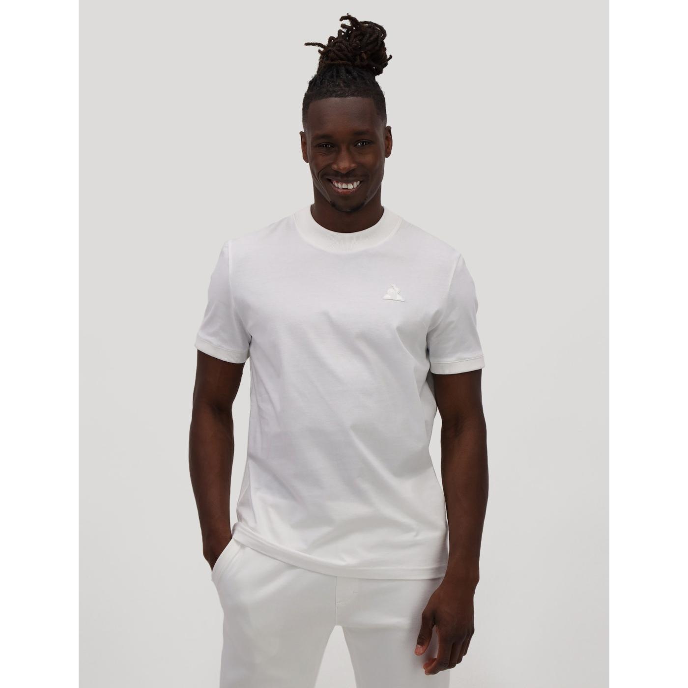 Le Coq Sportif Coq Sportif Coq Sportif Coq Sportif Coq Sportif Coq Sportif Coq Sportif Camiseta Logo Hombre Blanco Diseño Elegante