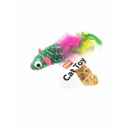 Flamingo Ratoncito Mouse Feather con Catnip (Gatos , Juguetes , Ratones) - 5 cm