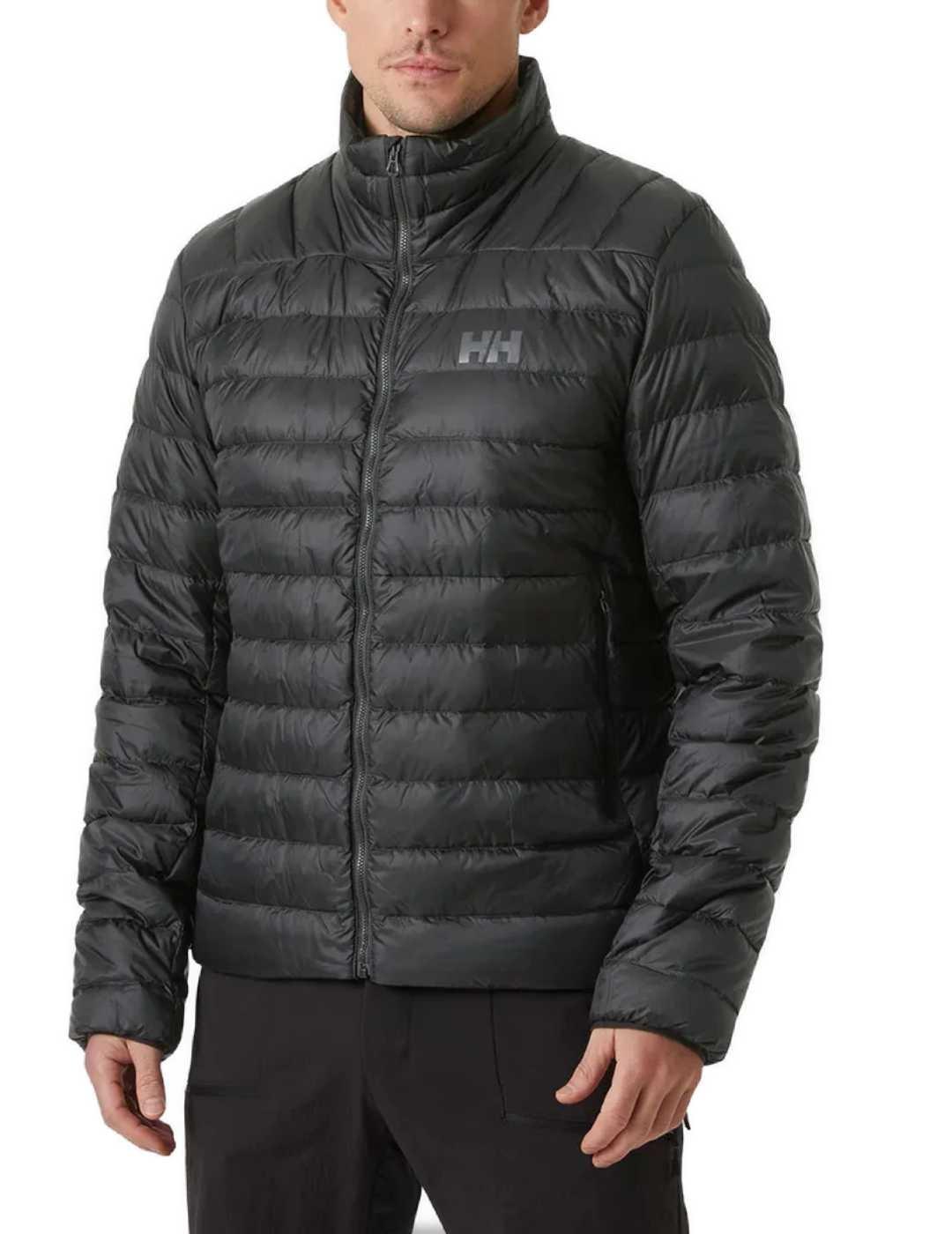 Chaqueta Helly Hansen Verglas negra sin capucha para hombre