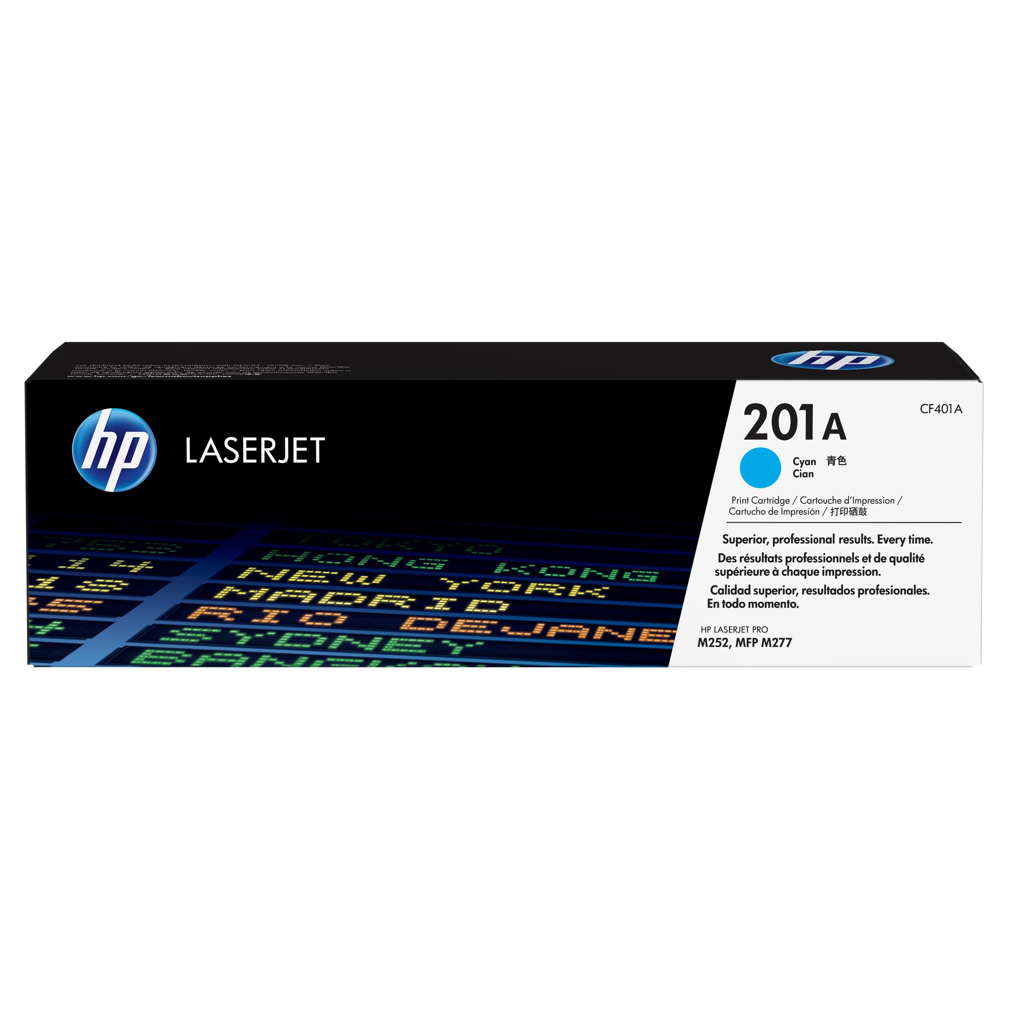 TONER HP CF401A Nº201A CIAN 1.400PAG