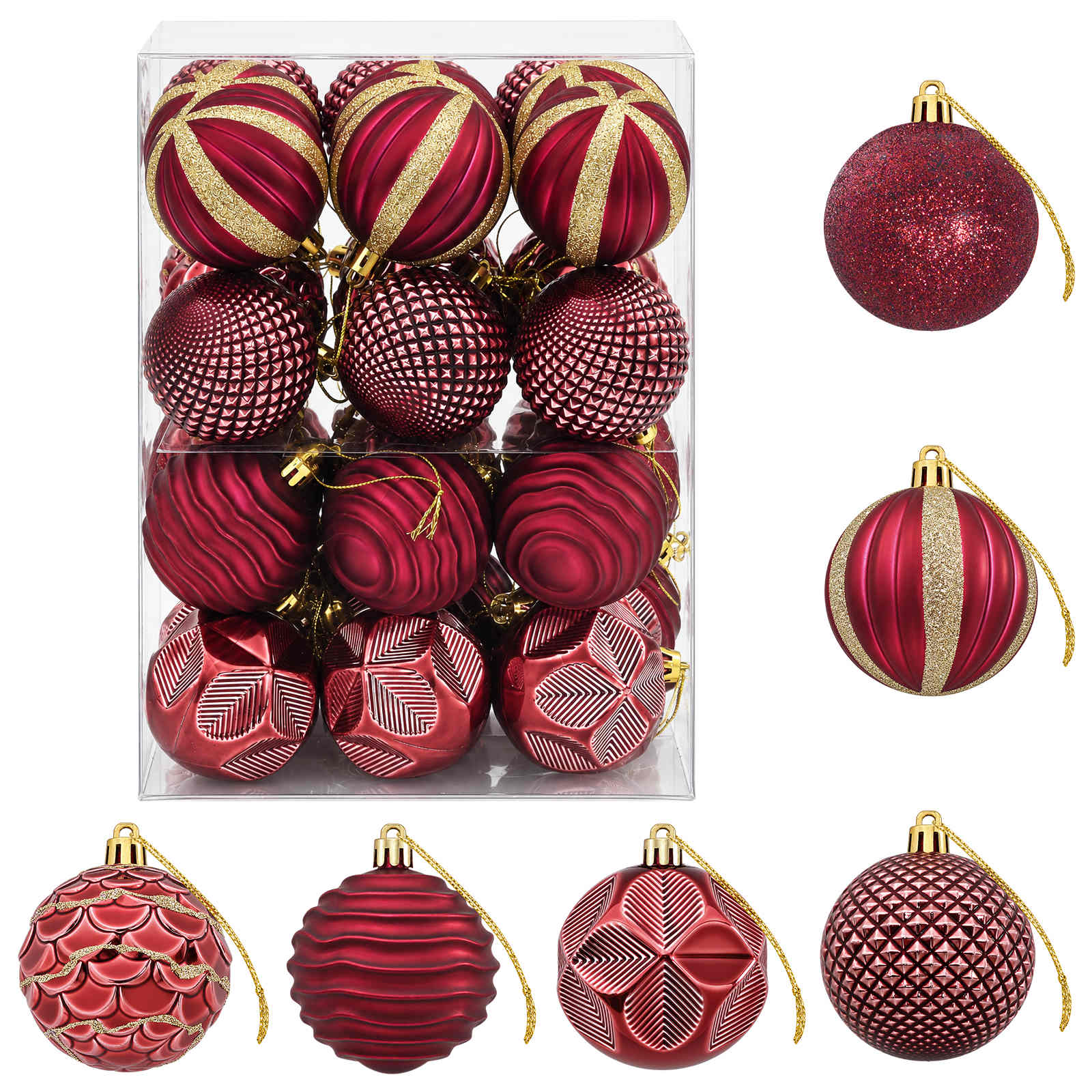 vidaXL Juego de bolas navideñas 36 uds.  6 cm Poliestireno Multicolor
