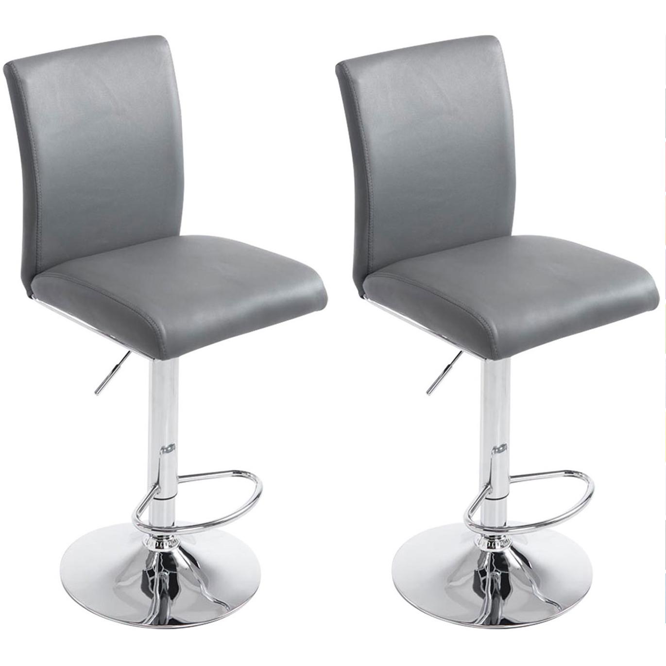 2er Set Barhocker Kln Kunstleder chrom