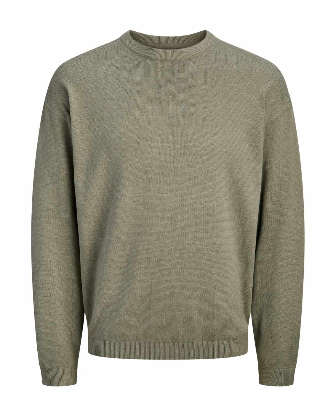Jersey Jack&Jones Cole verde oliva punto para hombre