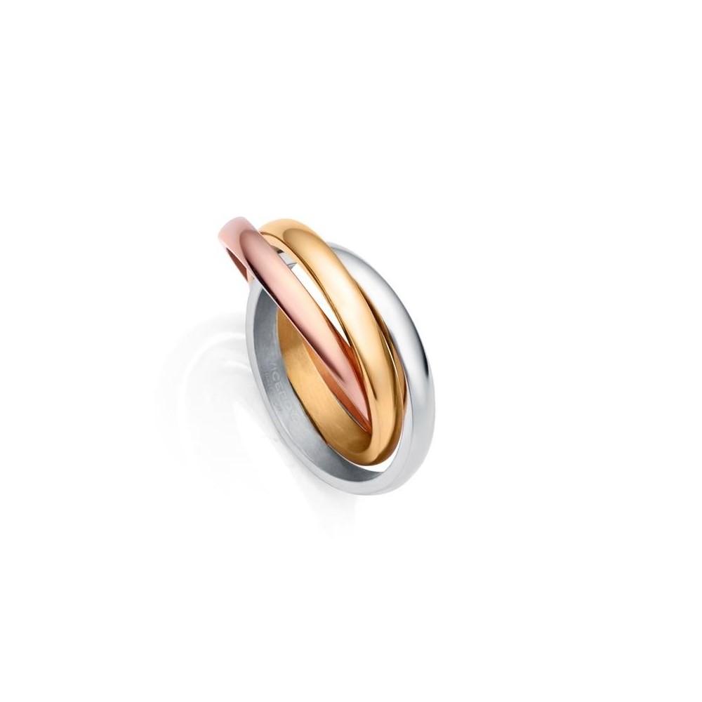 Viceroy Anillo entrelazado de acero multicolor