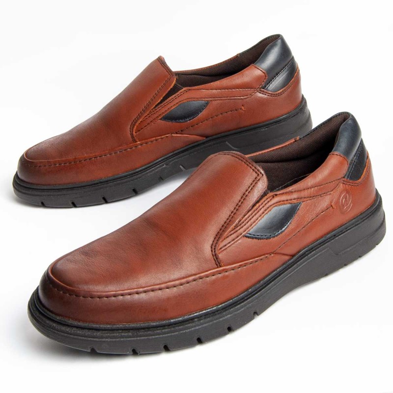 Mocasín De Piel Para Hombre.  Purapiel  Confore2  98978