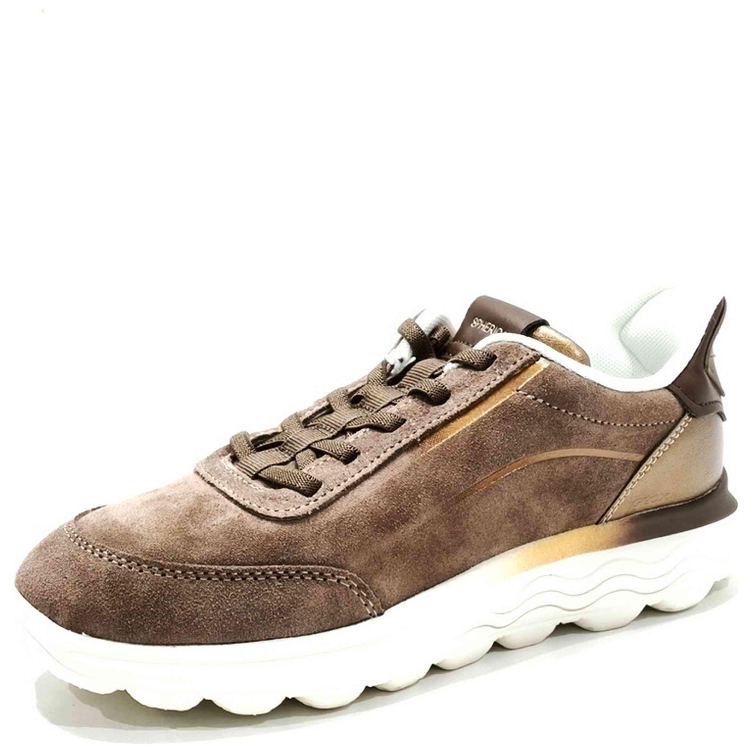 Zapatillas Geox modelo Spherica Plus "Taupe" para Mujer en color Marron