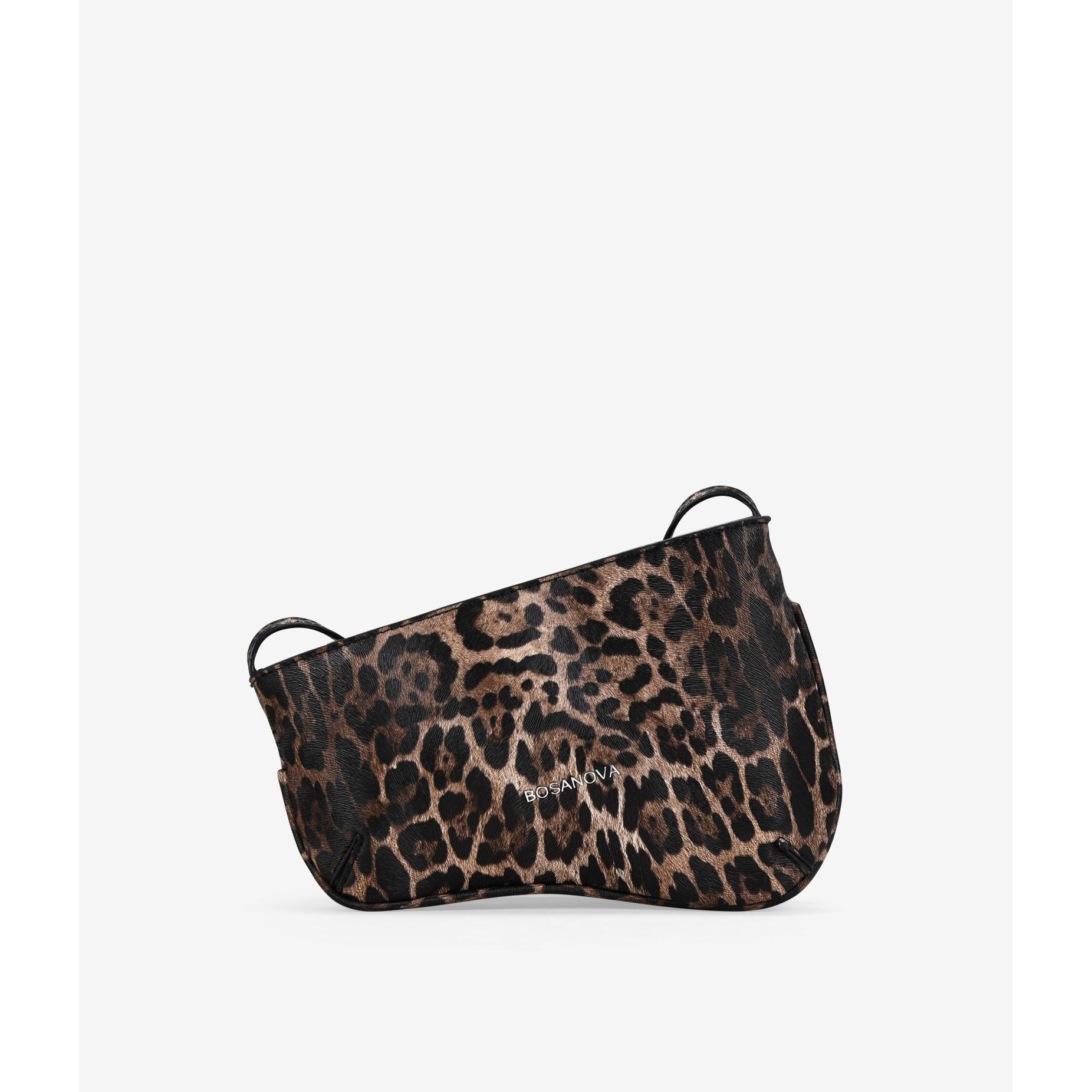 Bosanova Bolso bandolera asimétrico para mujer con formato pequeño y asa de cruzar regulable con hebilla. Cierre con cremallera.