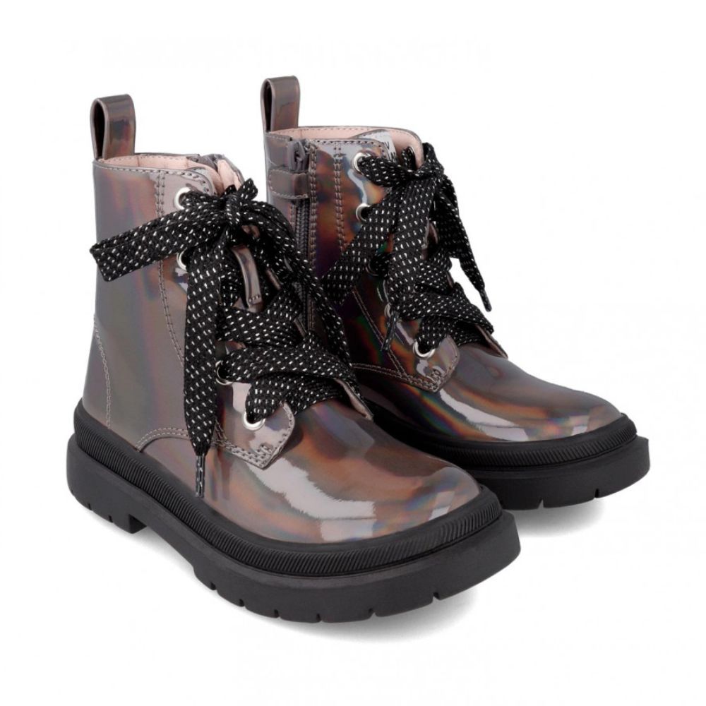 Garvalín Botas Modelo 231561-A para Niña en Color Metal - Diseño Moderno