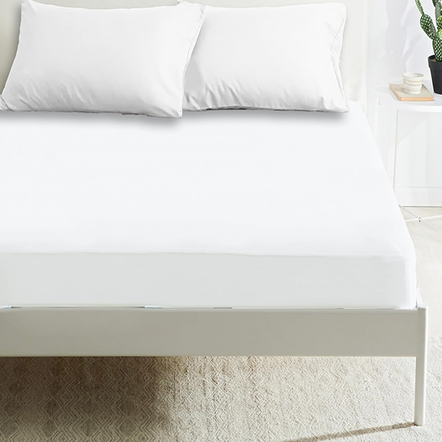 Sabanas Bajeras Ajustable para Cama 90/105/135/160/180cm, Sábana Bajera para colchón de hasta 30cm de Alto, Bolsillo Profundo - Microfibra de Poliéster,Tacto Suave y Cómodo.