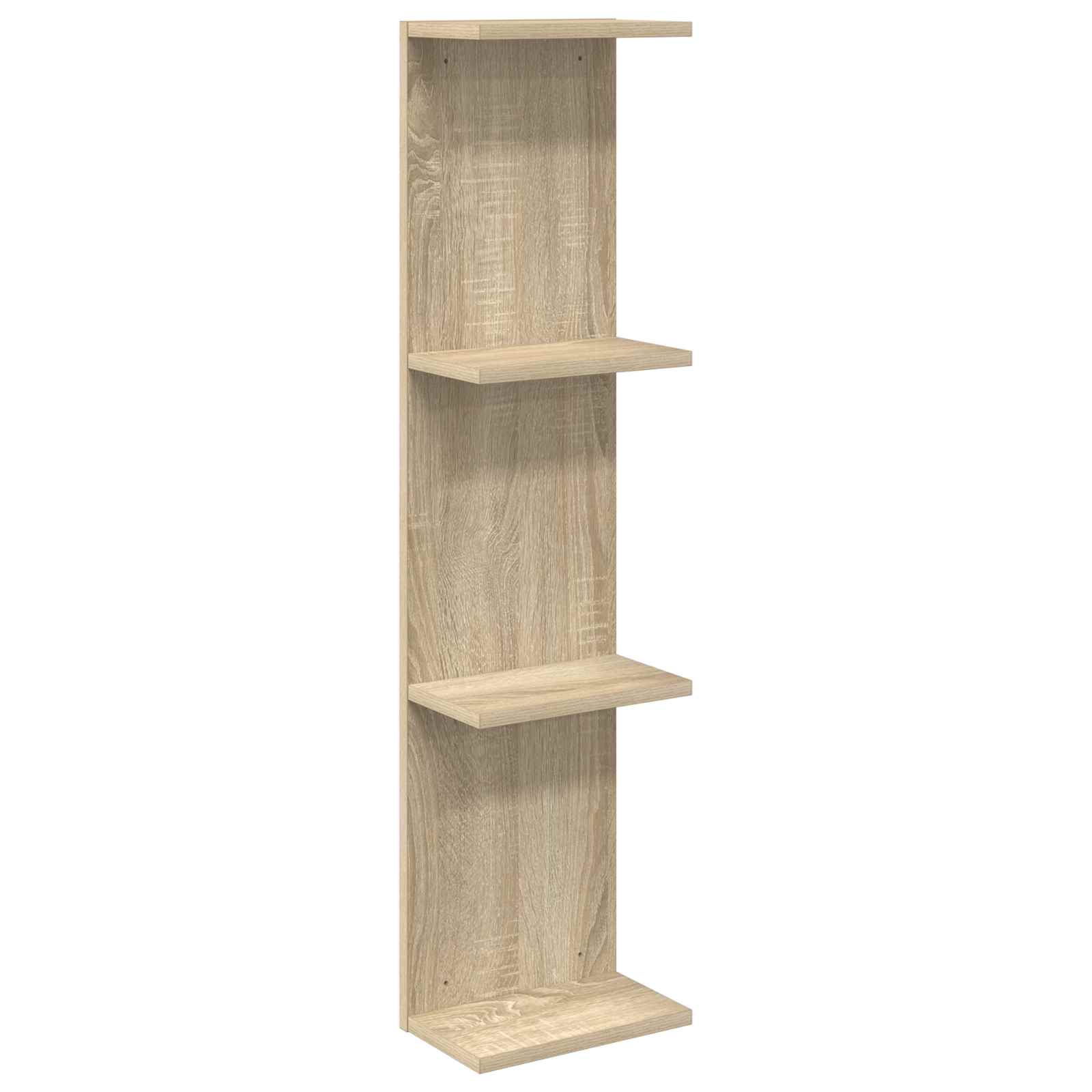 vidaXL Estante de pared  25 x 15 x 100 cm Madera de ingeniería Multicolor