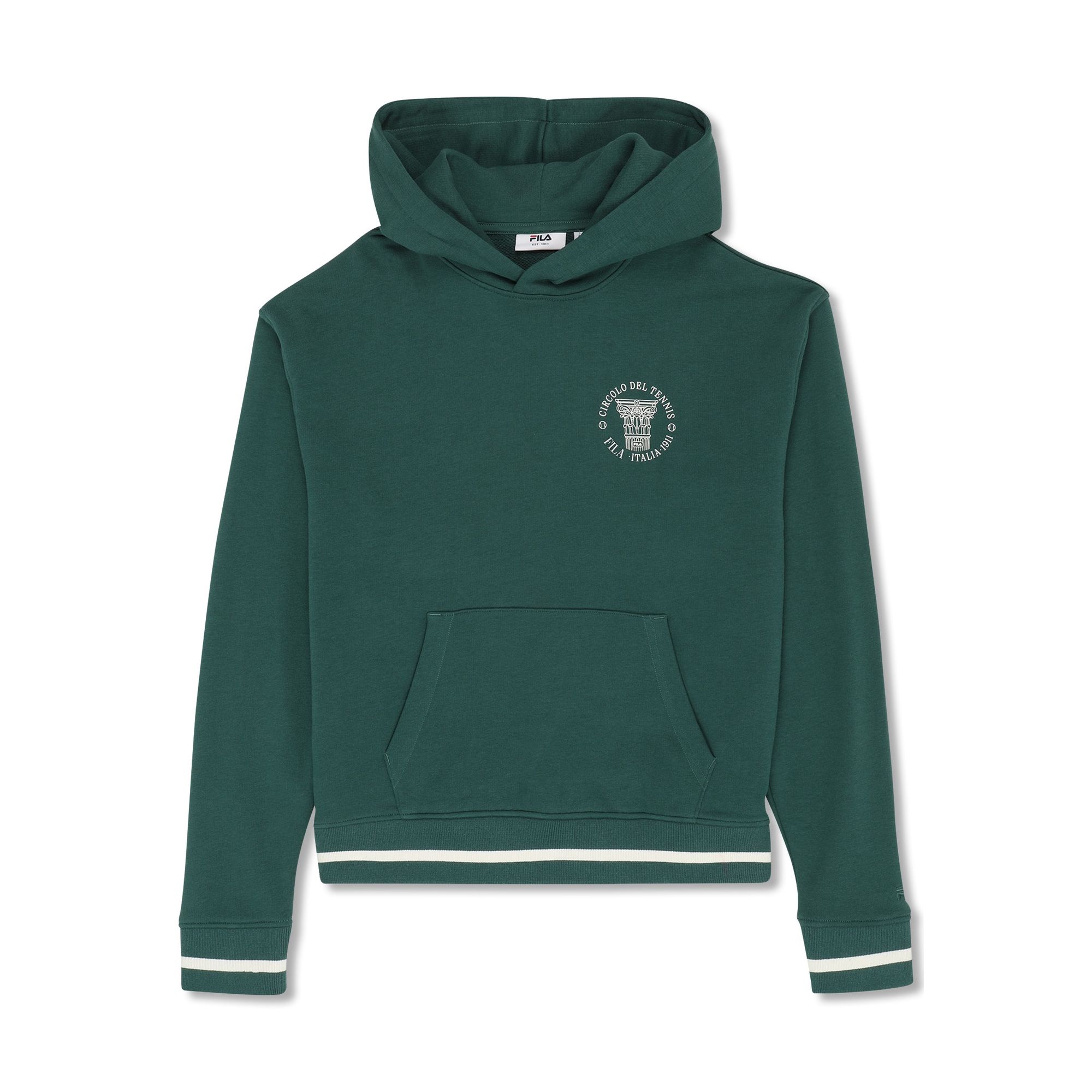FILA | Sudaderas Mujer con Capucha, Modelo Marlia Relaxed Graphic Hoodie, Sudadera en Felpa Francesa de Algodón y Poliéster con Estampado Gráfico en Pecho