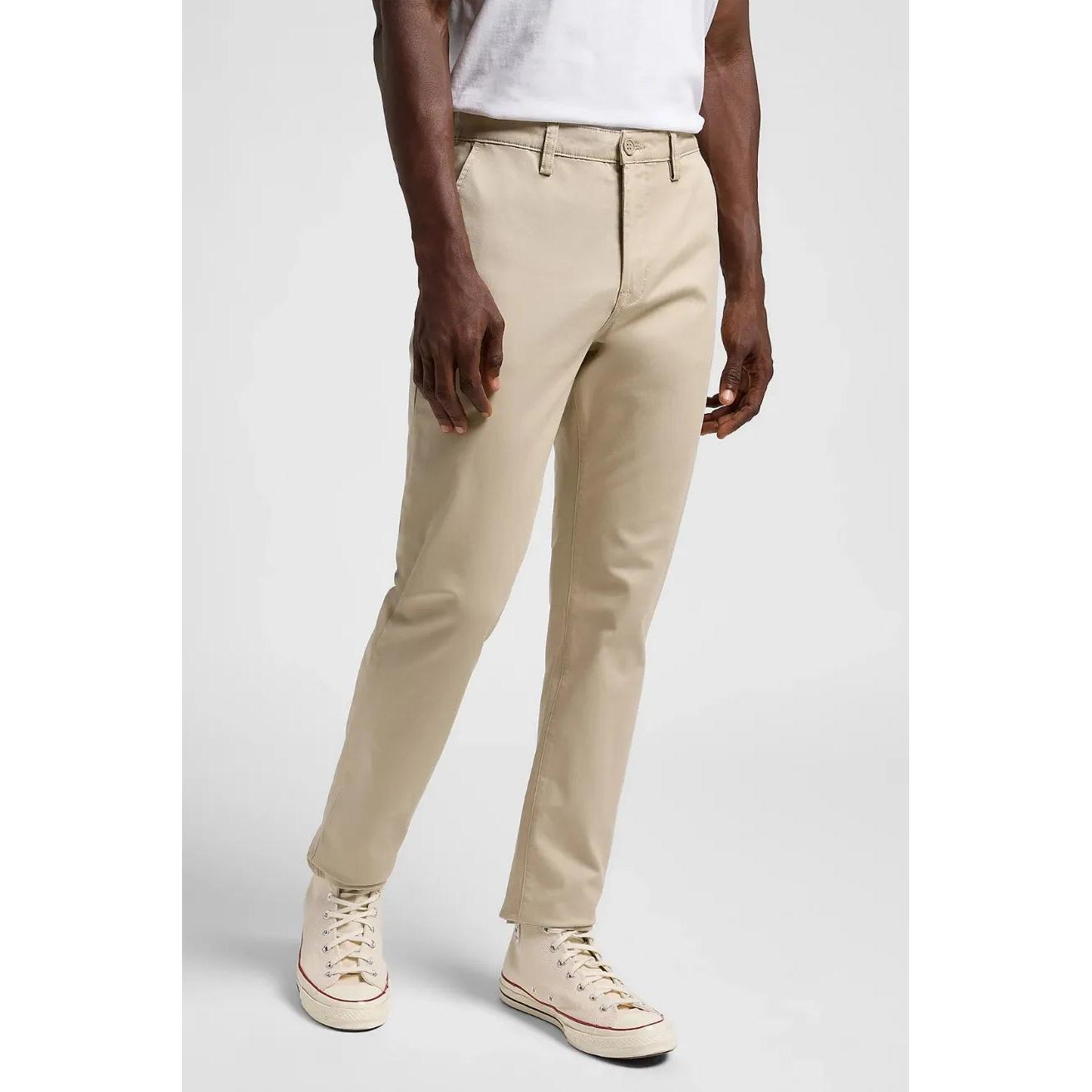 Lee Pantalón Hombre Chino Slim Beige