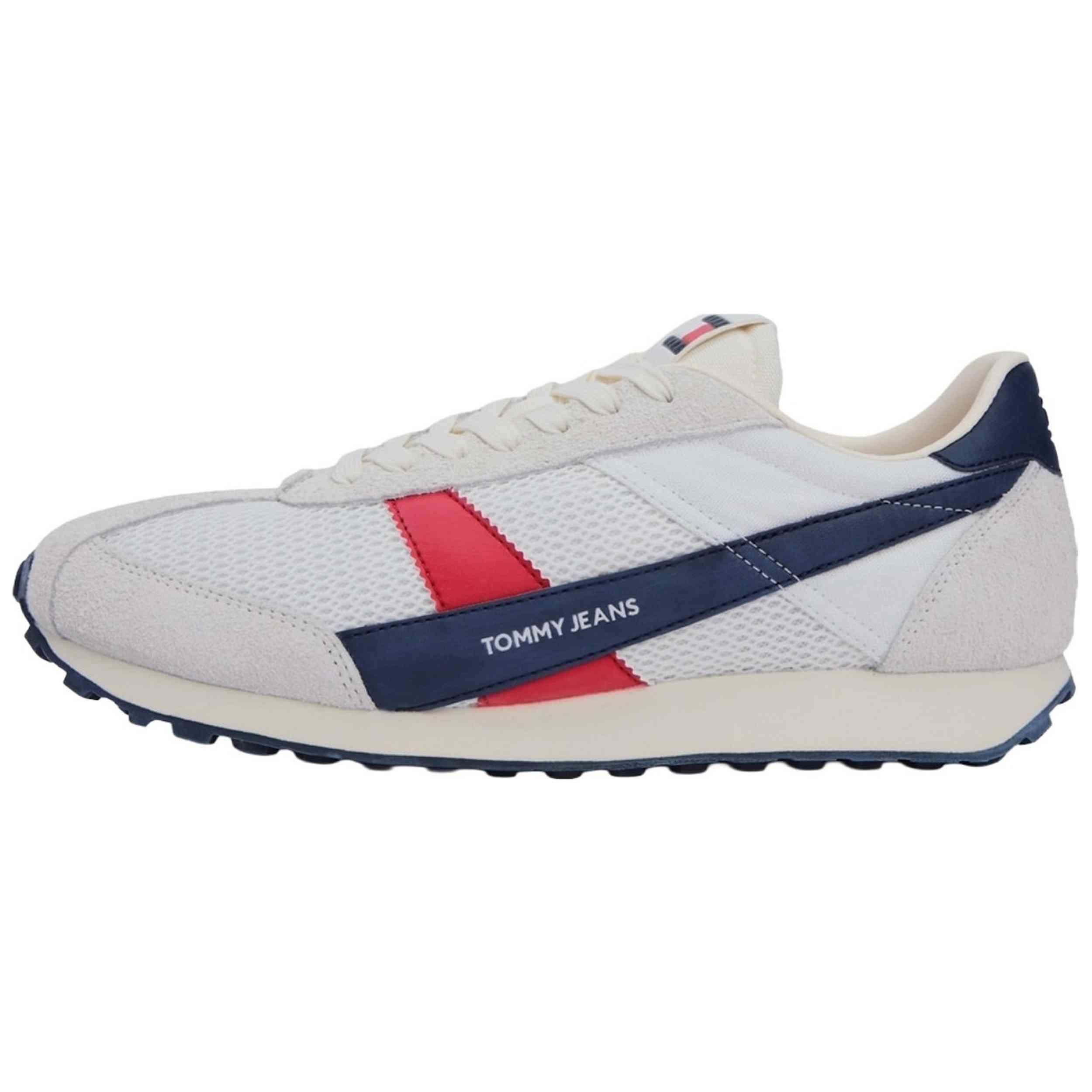 Zapatillas Tommy Hilfiger modelo RETRO RUNNER ARCHIVE OPEN MESH para Hombre en color Blanco
