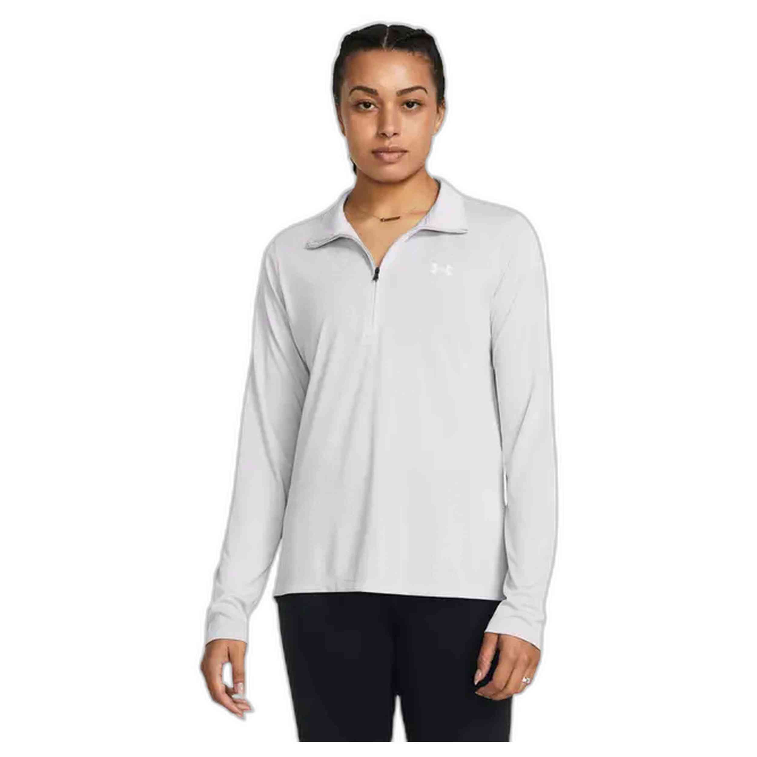 Camisetas marca Under Armour modelo 1384225-014 para mujer en color gris