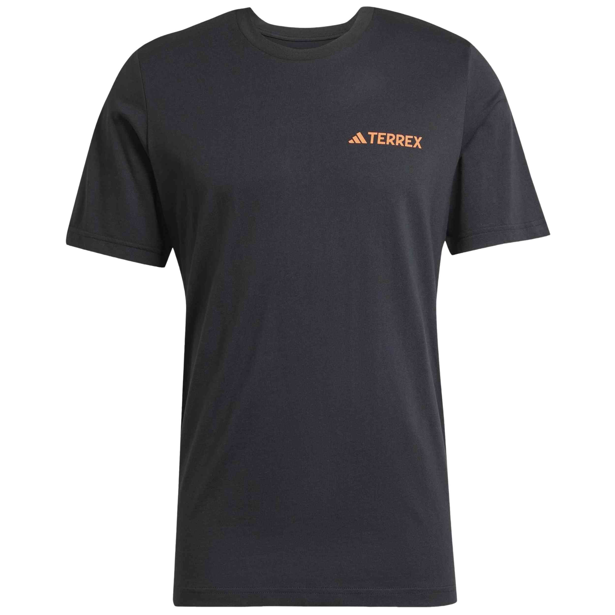Camiseta De Manga Corta Adidas modelo Camiseta adidas Terrex Graphic manga corta negro naranja para Hombre en color Negro
