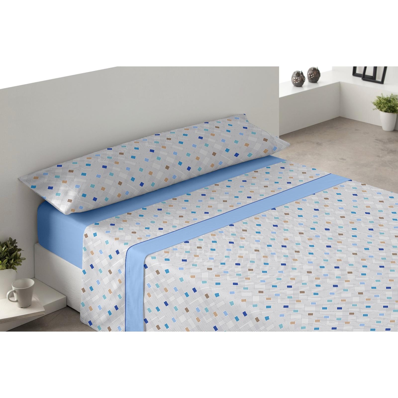 RAM'S Juego de Sábanas 3 Piezas Microfibra Suave para Cama 105, 135 y 150 | Sábana Encimera, Bajera Ajustable y Funda de Almohada