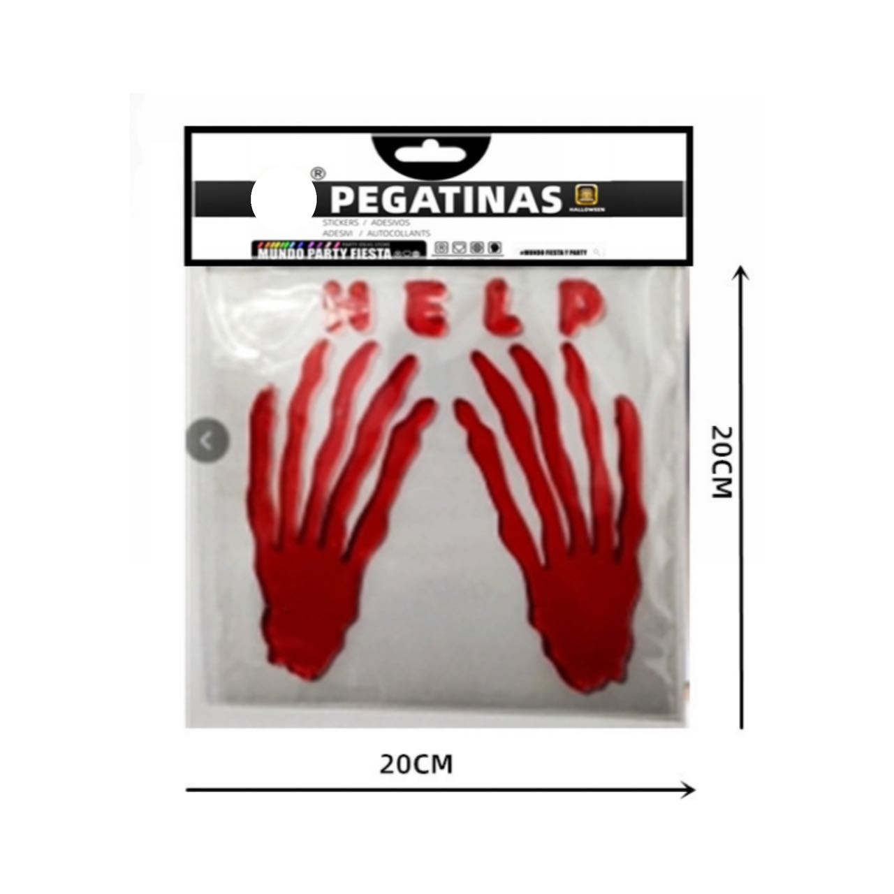 PEGATINAS HALLOWEEN ,MANO ENSANGRENTADAS / PIES SANGRIENTOS / MANCHAS DE SNAGRE ,HALLOWEEN ,CARNAVAL .