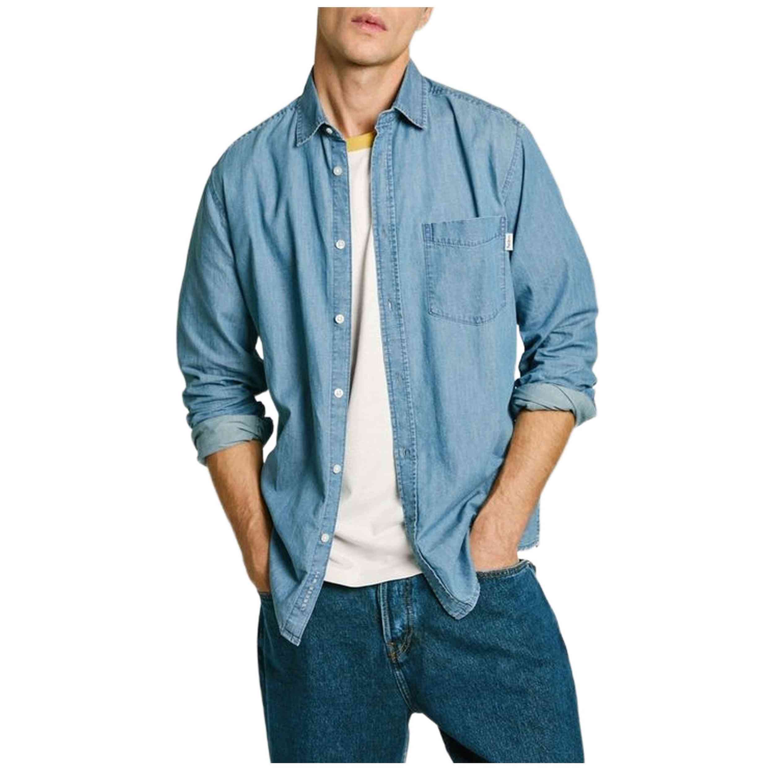 Camisas Pepe Jeans modelo PM308860ND-000 para Hombre en color Azul
