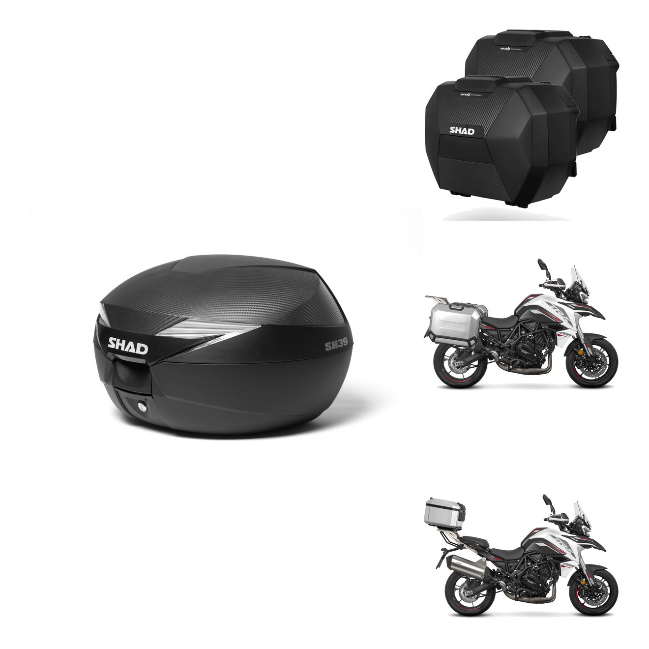 Maletas Sh38x Carbon + Herraje Baul + He KIT-581413