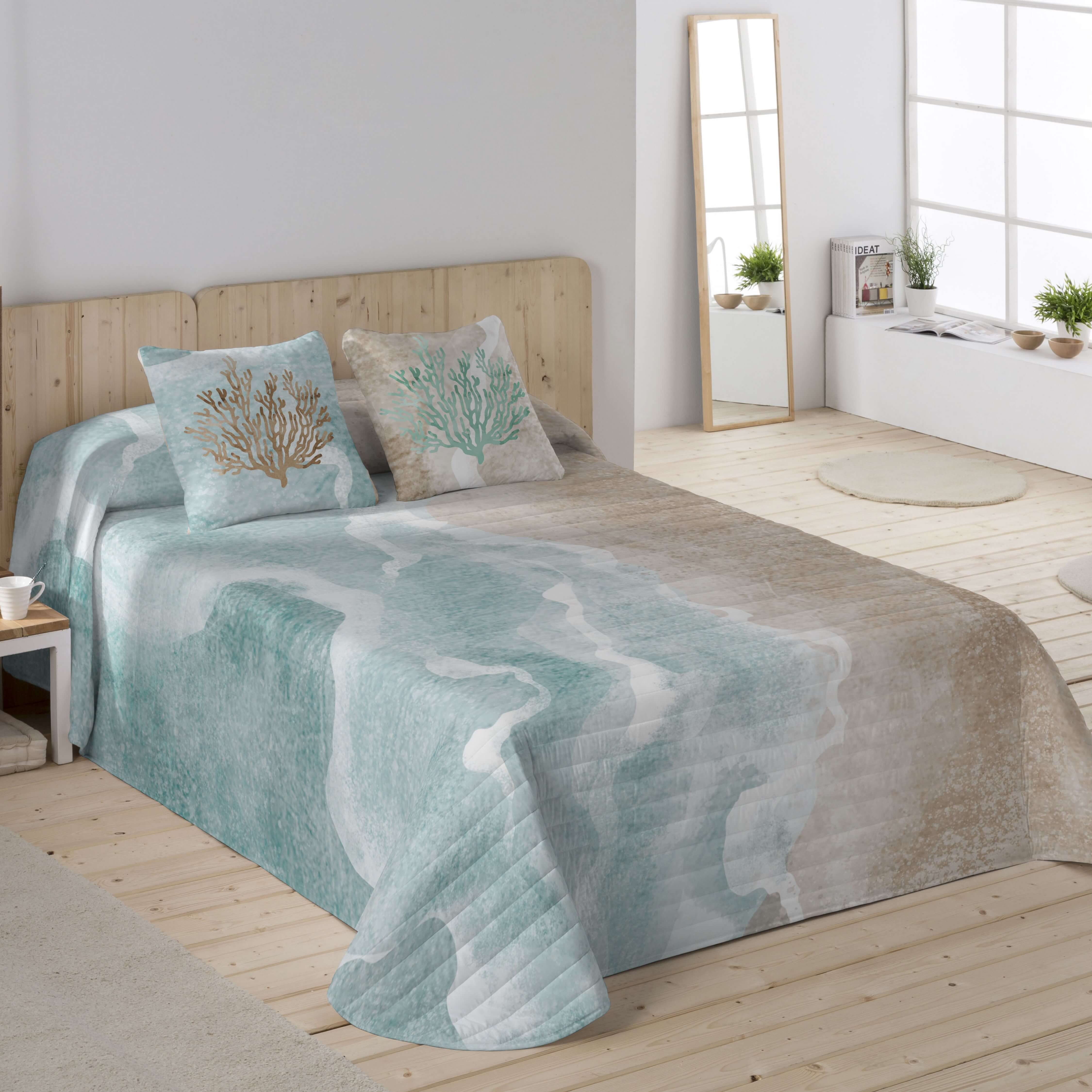 ICEHOME - Colcha Bouti Estampada 100% Algodón 144 Hilos - Relleno 70 gramos - Colcha Ligera para Cama 90/135/150/180 - Fabricado en España