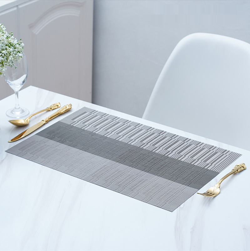 TK Juego De 4 Tapetes De Plástico PVC Lavables Para Mesa De Comedor Antideslizantes Accesorios Para Cocina Cojín Para Taza Vino Tapete Europeo Moderno