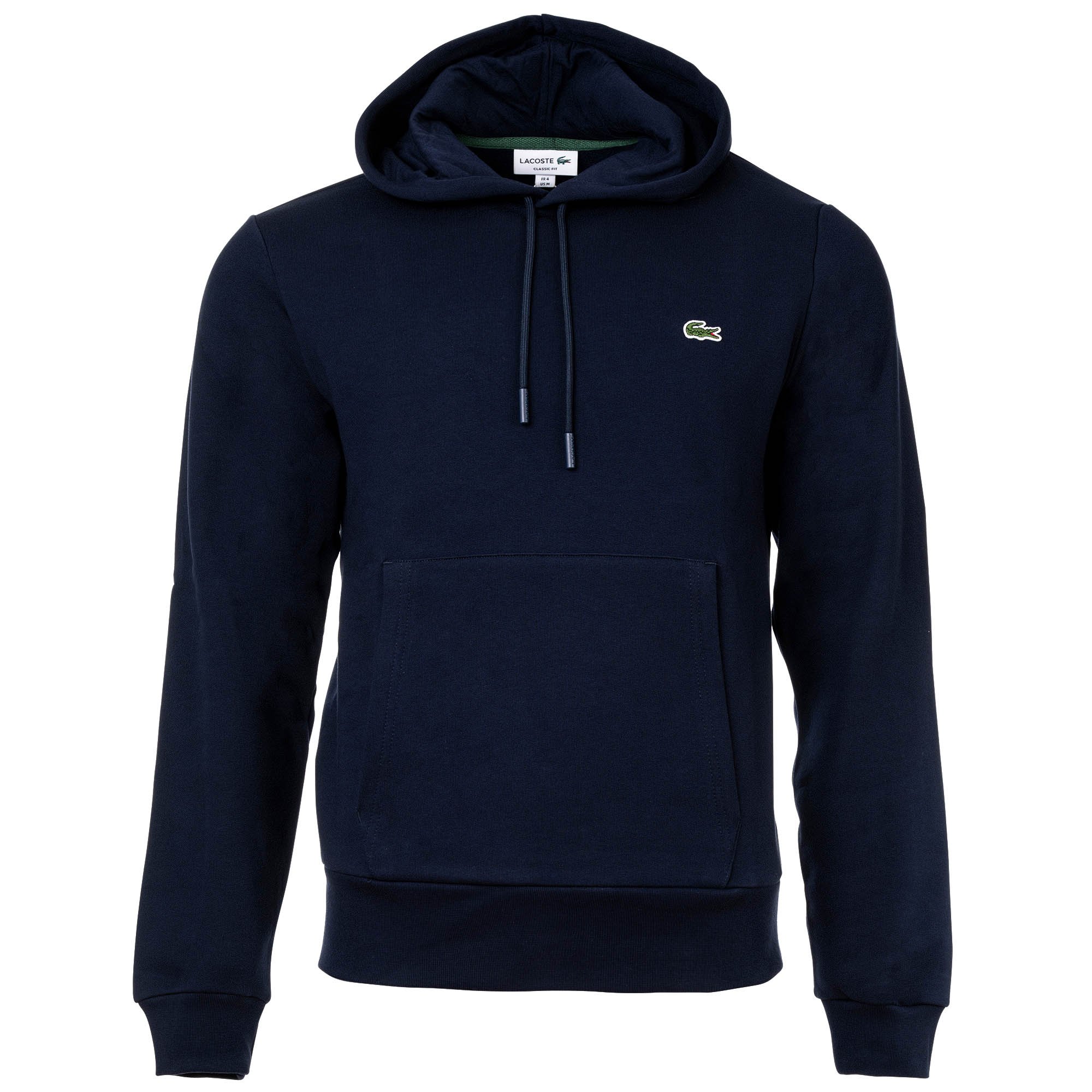 LACOSTE sudadera con capucha para hombre - sudadera, vellón cepillado, mezcla de algodón