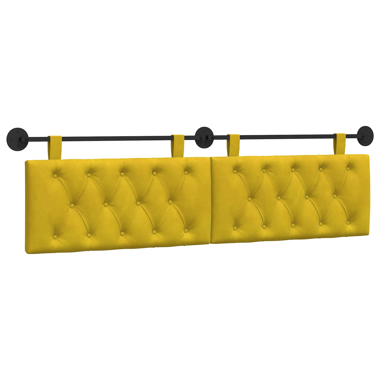 vidaXL Cabecero colgante Terciopelo 190 x 55 x 7 cm Multicolor