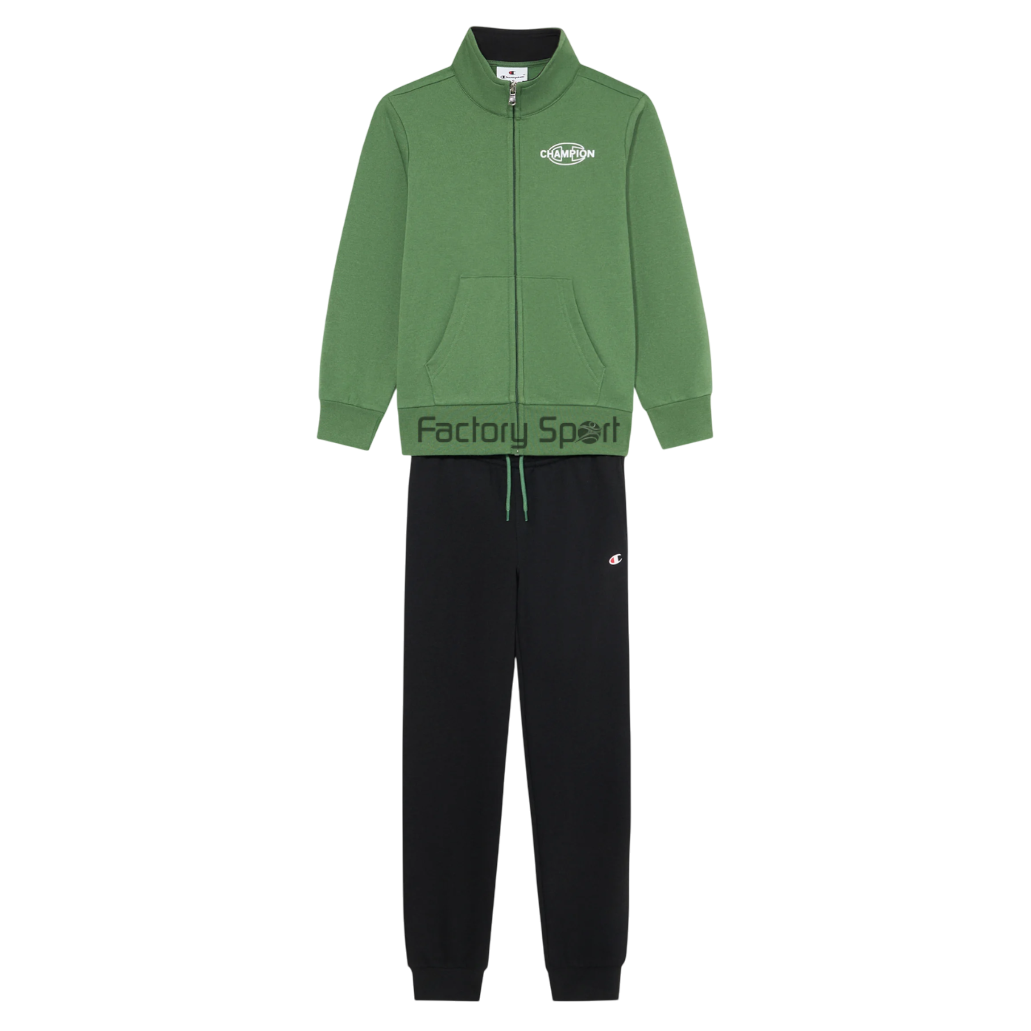 CHAMPION CHANDAL 307261 ALGODÓN VERDE/NEGRO PARA NIÑO GS149 RGG