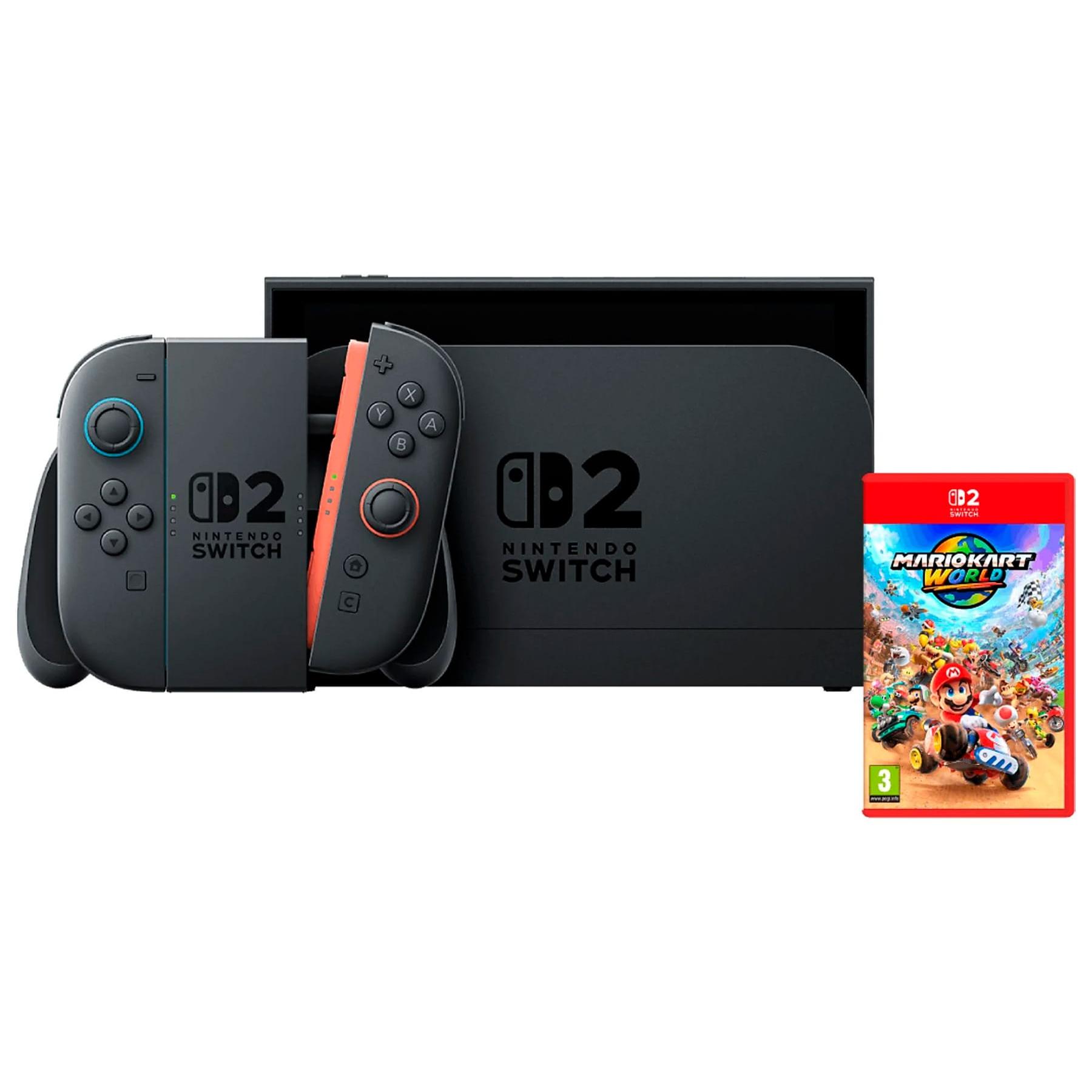 Nintendo Switch 2 + Juego Mario Kart World (Digital) / Consola de videojuegos