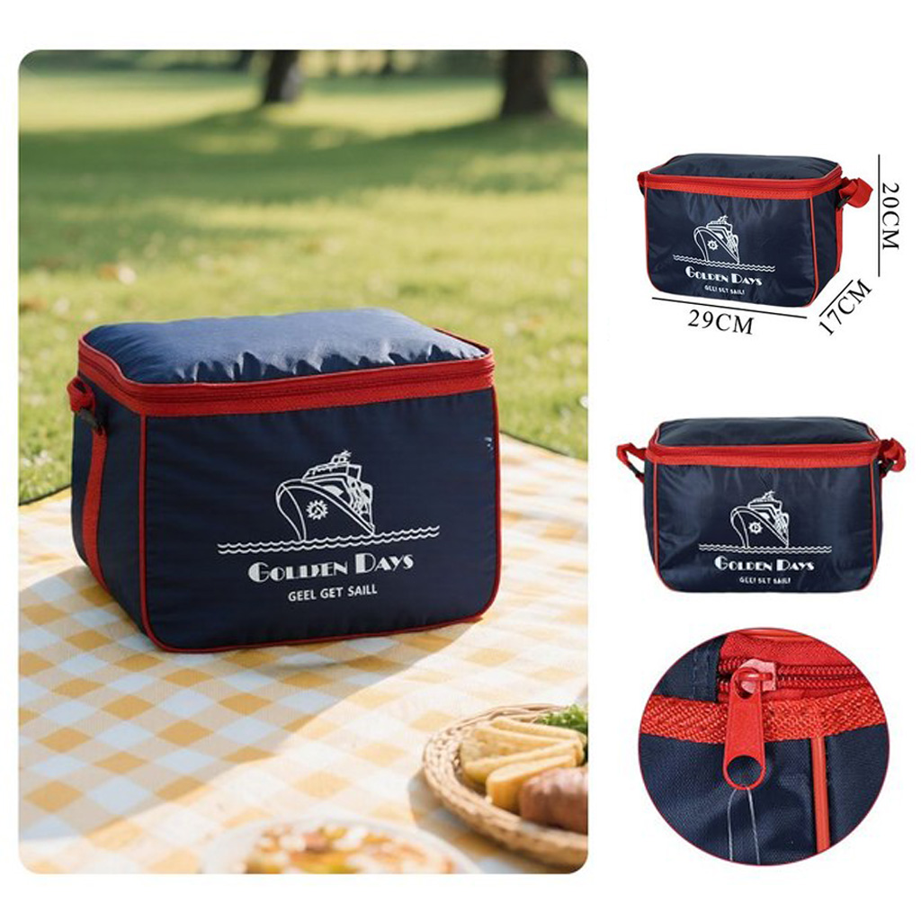 E-LONG Bolsa Térmica Porta Alimentos - Nevera Portátil Flexible para Picnic, Playa o Trabajo