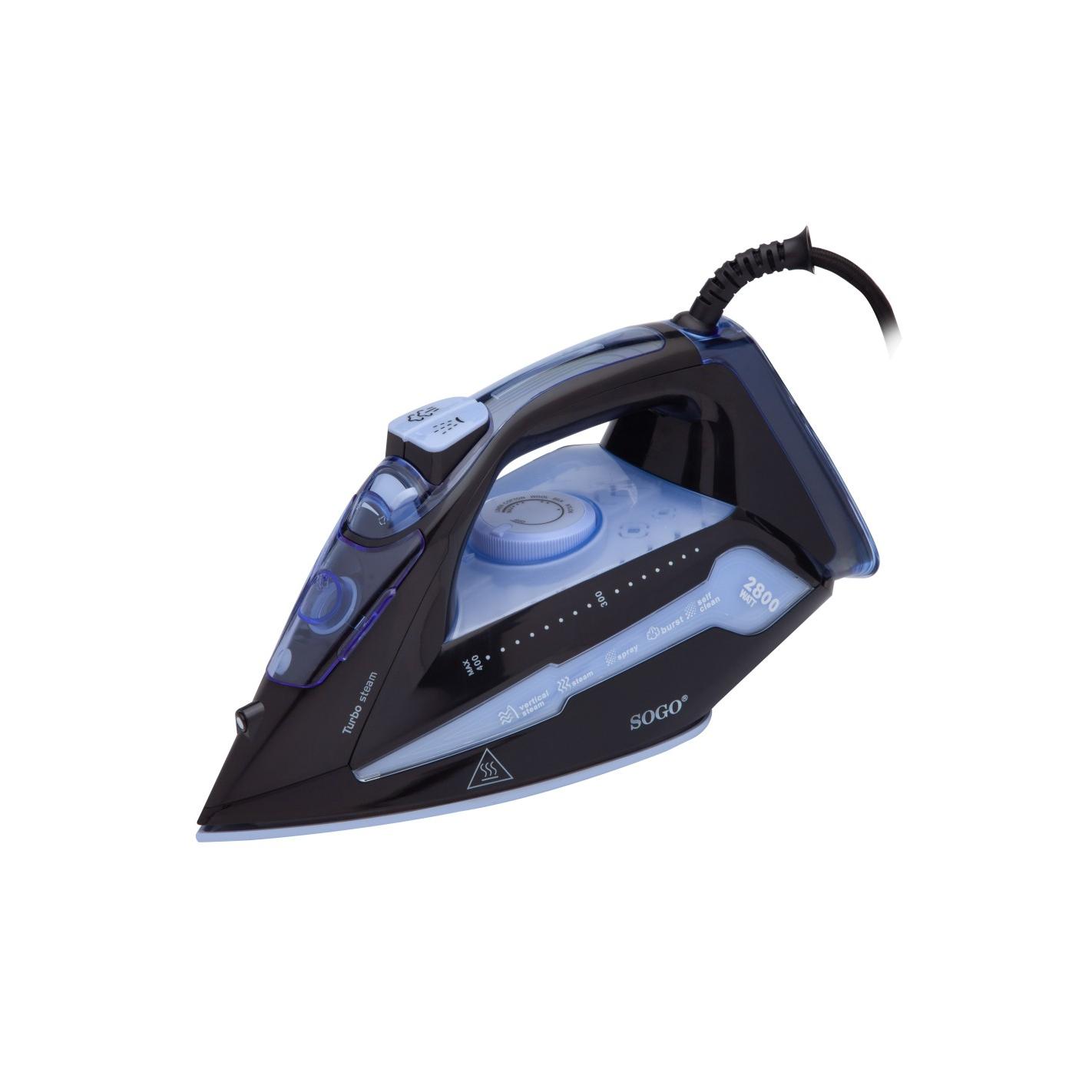 Sogo – Plancha de vapor Sogo Turbo Steam Negra.