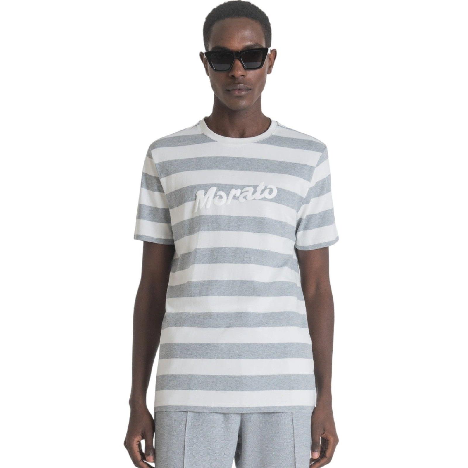 Camiseta Antony Morato con Rayas Melagne Blanco