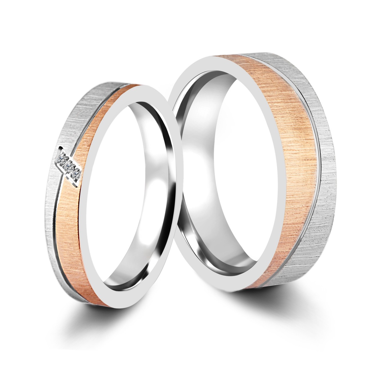 Akzent® Anillo Masculino Namorados / Noivado / Amizade em Aço Inoxidável – Tam.66 – 0141