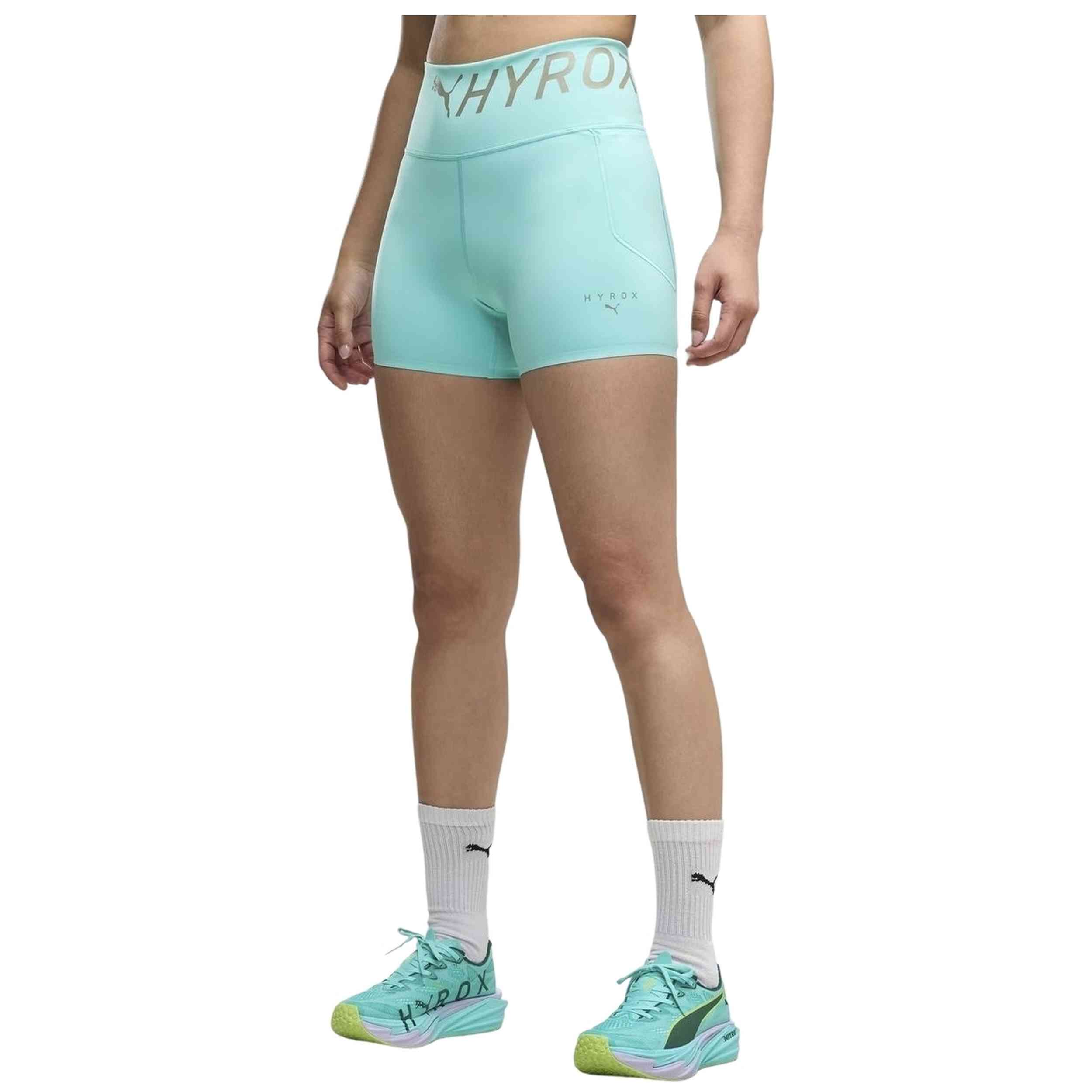 Mallas Puma modelo W Puma X Hyrox Pwrmo en color Turquesa