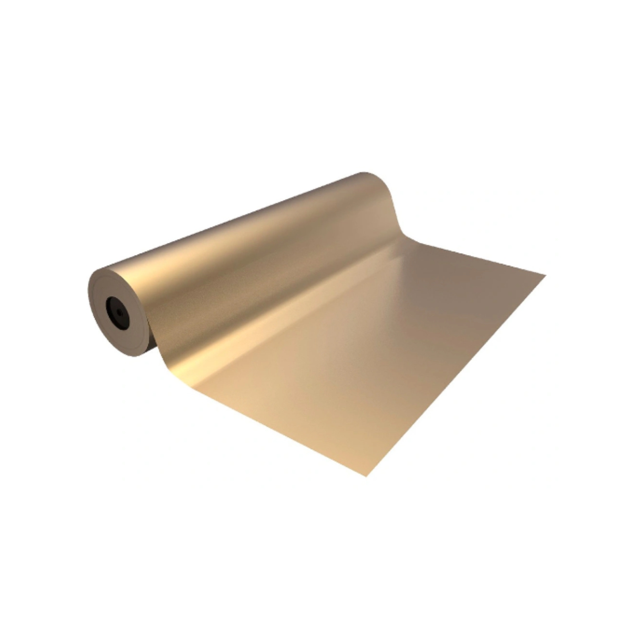 Papel de regalo dorado BÁSIKA - Bobina papel 31 cm x 80 metros, 2 kg, acabado dorado metalizado, gran calidad, para envolver regalos de forma elegante // Ref: 91101103
