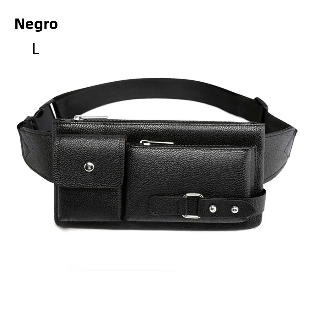 TK Bolso De Cintura De Cuero Para Hombres Y Mujeres Bolsa De Mano Casual De Viaje Exterior Bolsa De Teléfono Grande Fashion