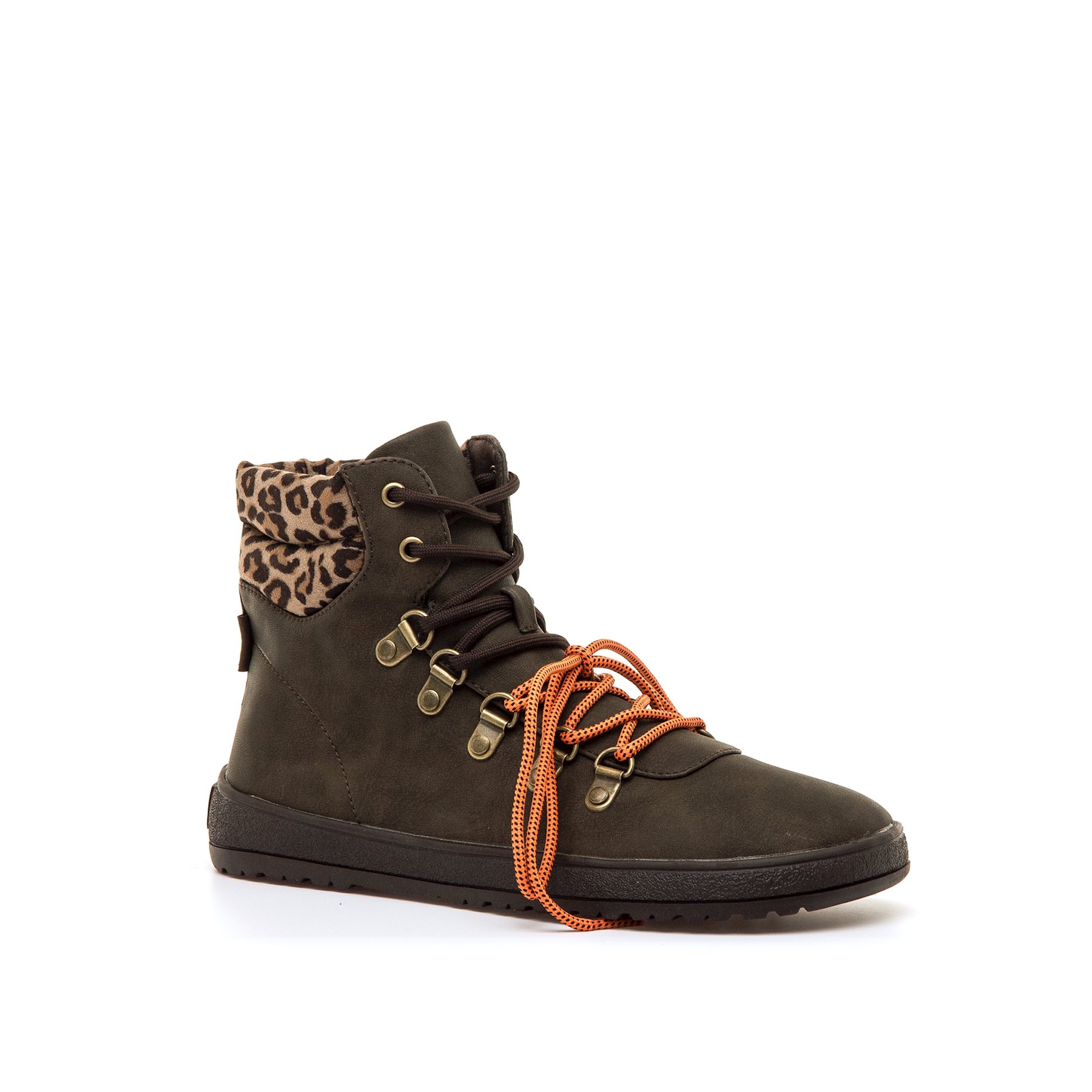 Mustang-MTNG botines planos barefoot mujer free alask marron con cierre cremallera y tipo de puntera redonda
