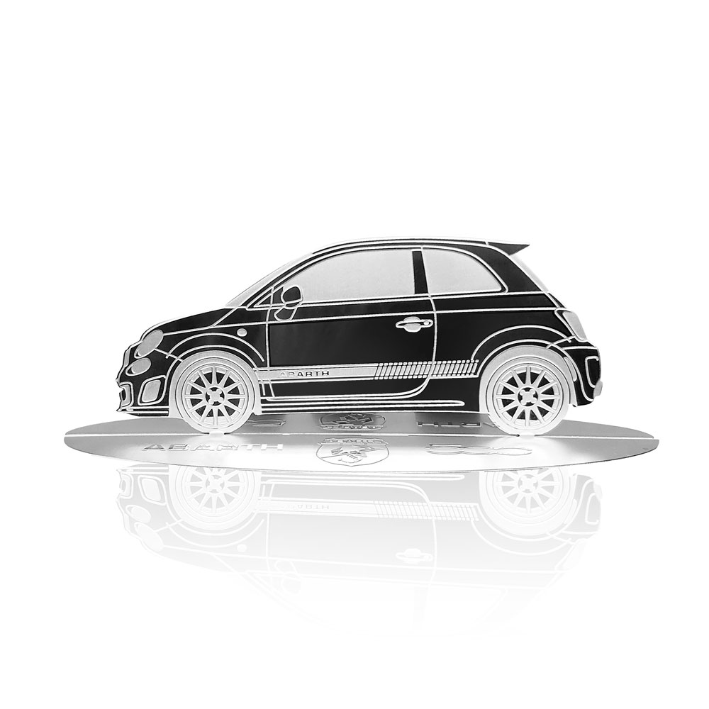 Forma Modelo Grabado Coche Fiat 500 Abarth Maple Inoxide