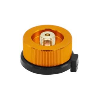 CA Adaptador de gas para estufa de camping Sollbry, cabezal de conversión para cartucho de butano, adaptador de pistón de cartucho de gas de tornillo, equipo para exteriores