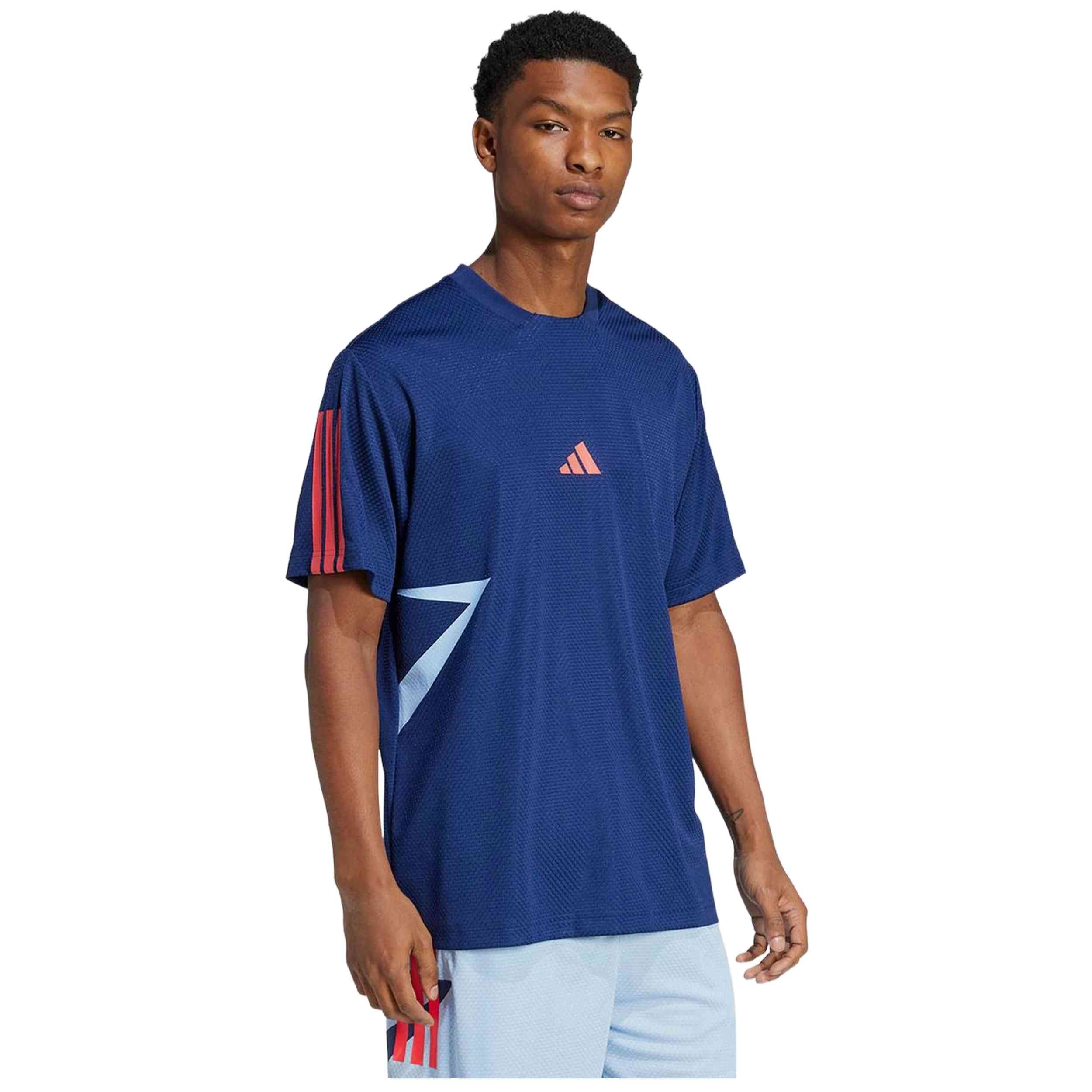 Camiseta De Manga Corta Adidas modelo JC8053 para Hombre en color rojo