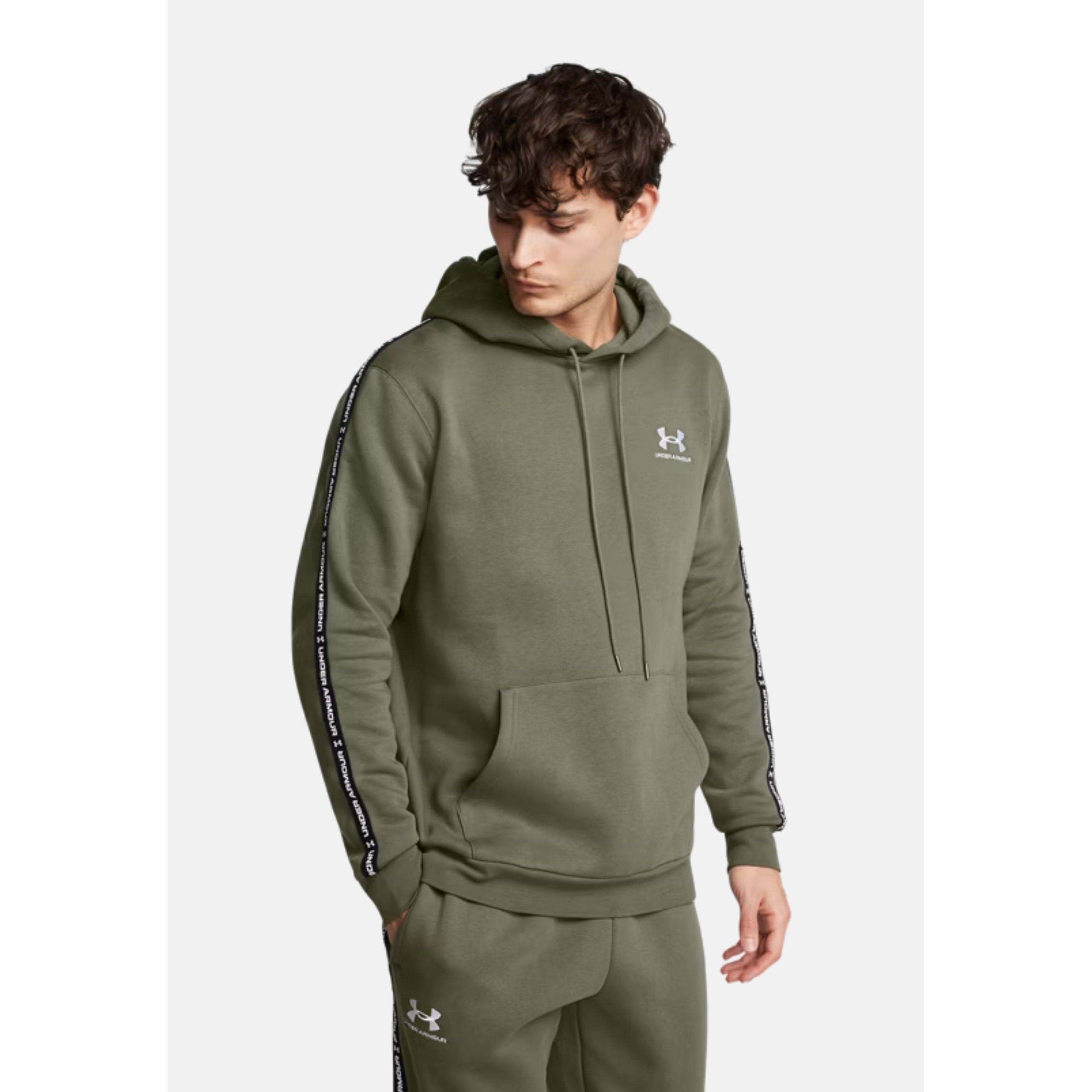 Under Armour – Icon Fleece Taping 1389356-390 – Sudadera Tipo Canguro Con Capucha - Hombre