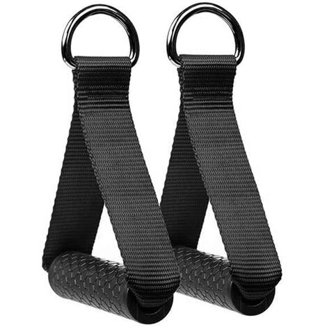 CA Paquete de 2 empujadas de Goma hexagonales para máquina de cables, de Resistencia Bandas, manijas, empujadas de Gimnasio para el hogar equipo de fitness